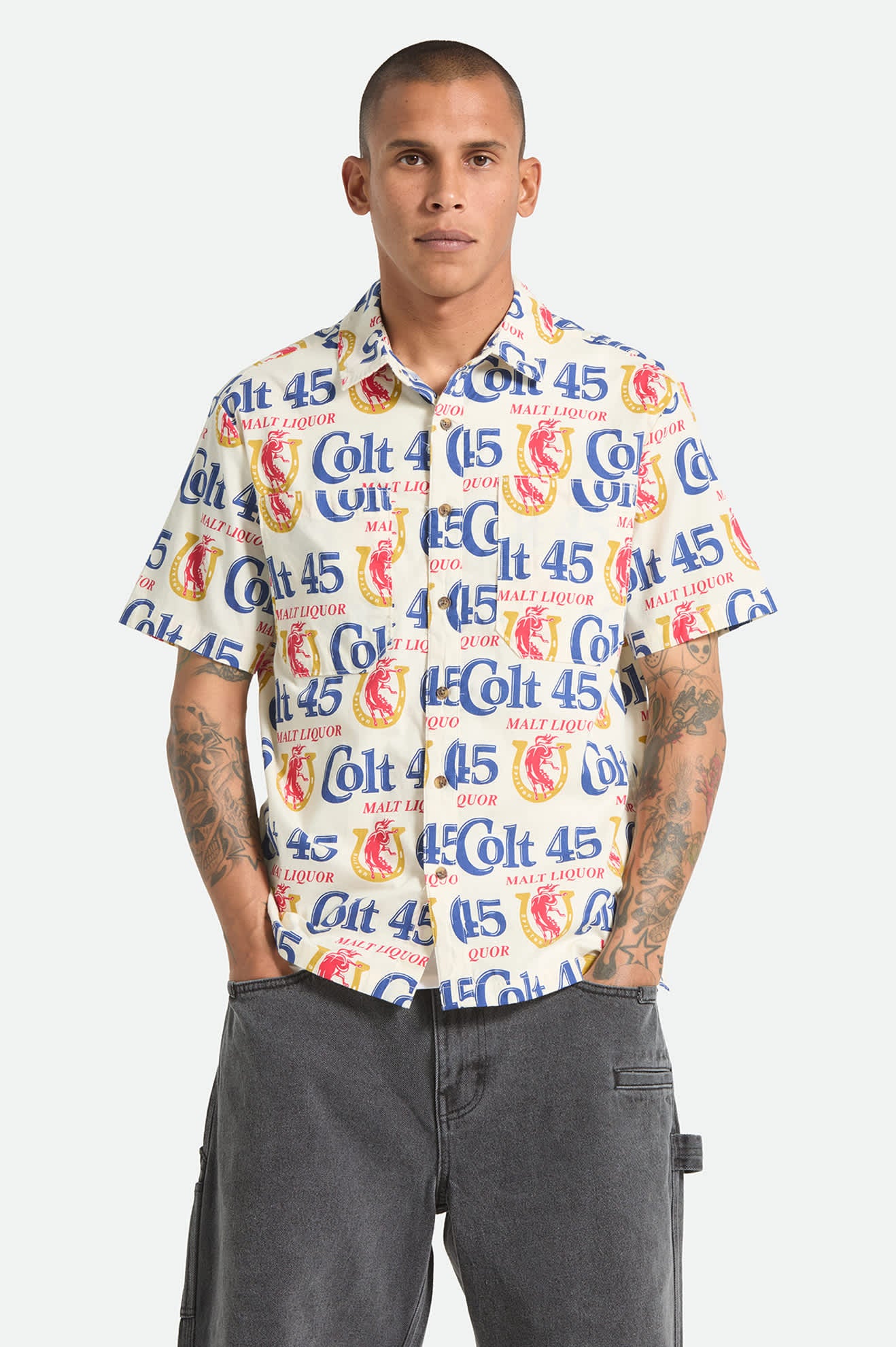 brixton-colt-45-kurzarmhemd-multi-print-stretch image 2