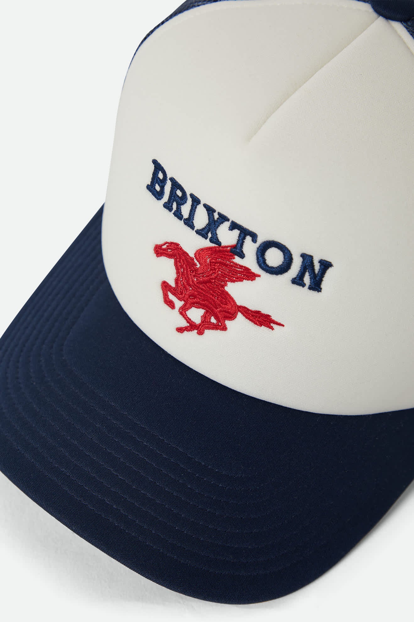 brixton-pegasus-netplus-trucker-hat-whitecap-navy-mesh image 3