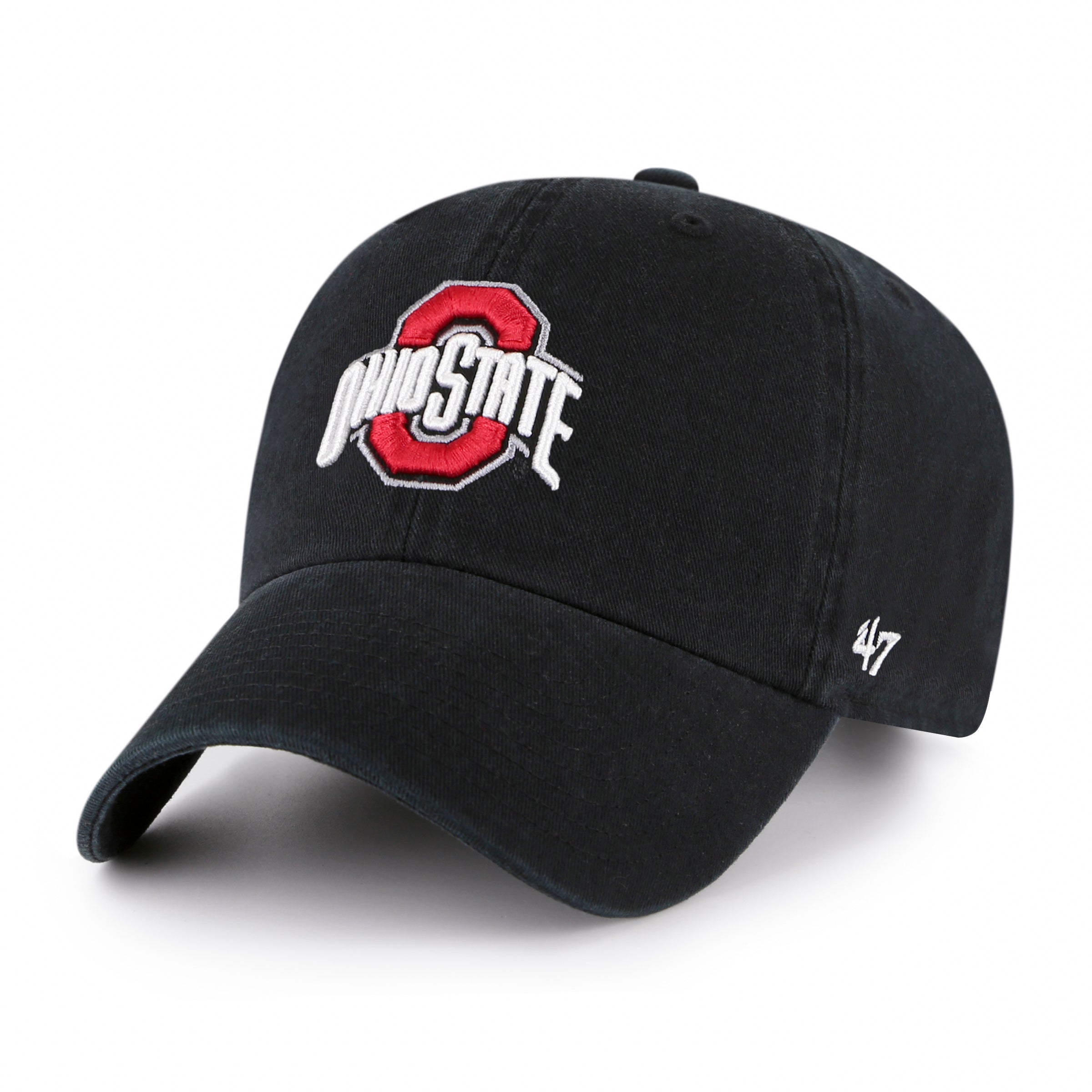 47-brand-clean-up-ohio-state-buckeyes-cap-schwarz image 1