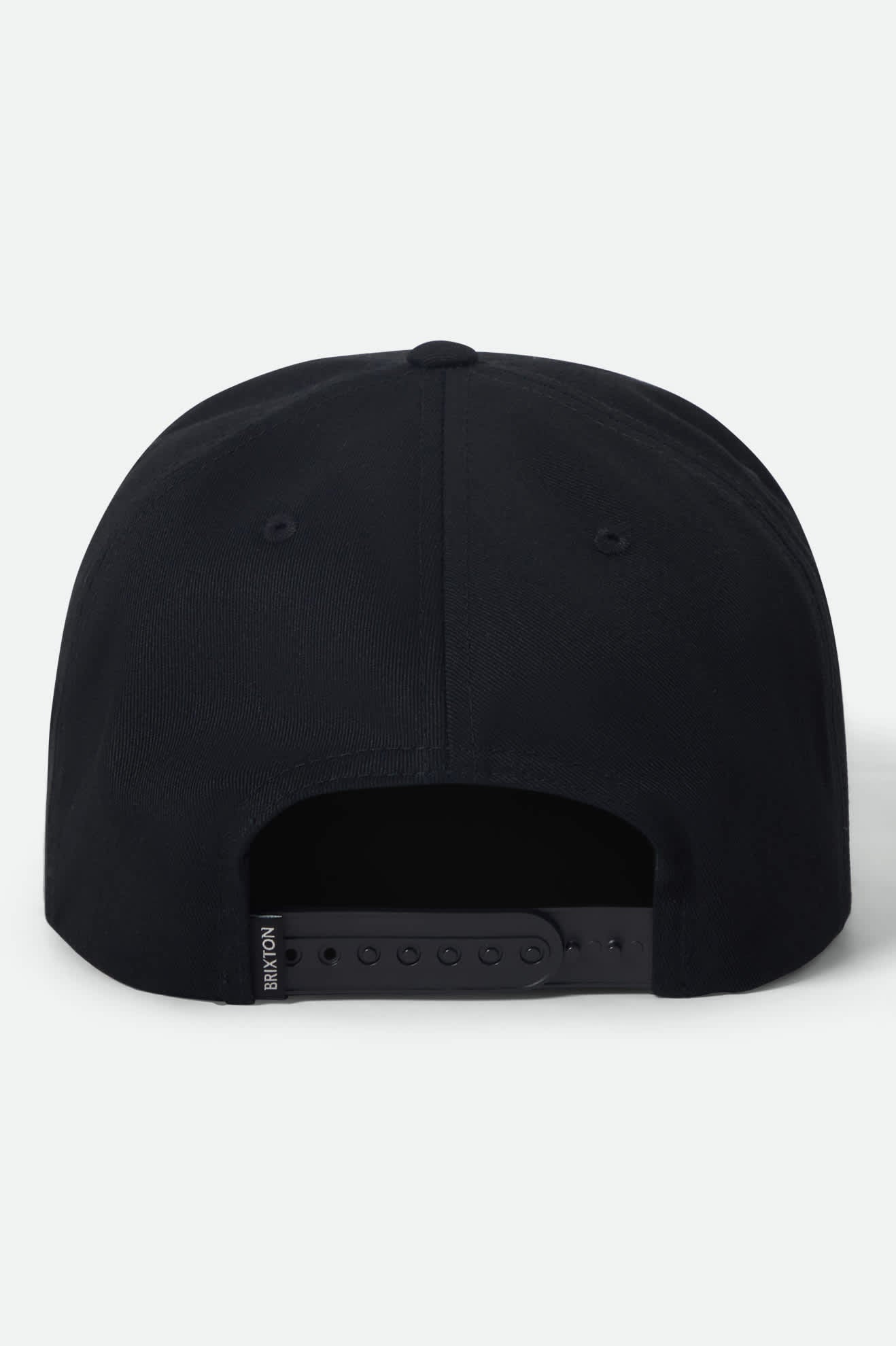 brixton-rhett-snapback-schwarz-flat-bill-stickerei image 2