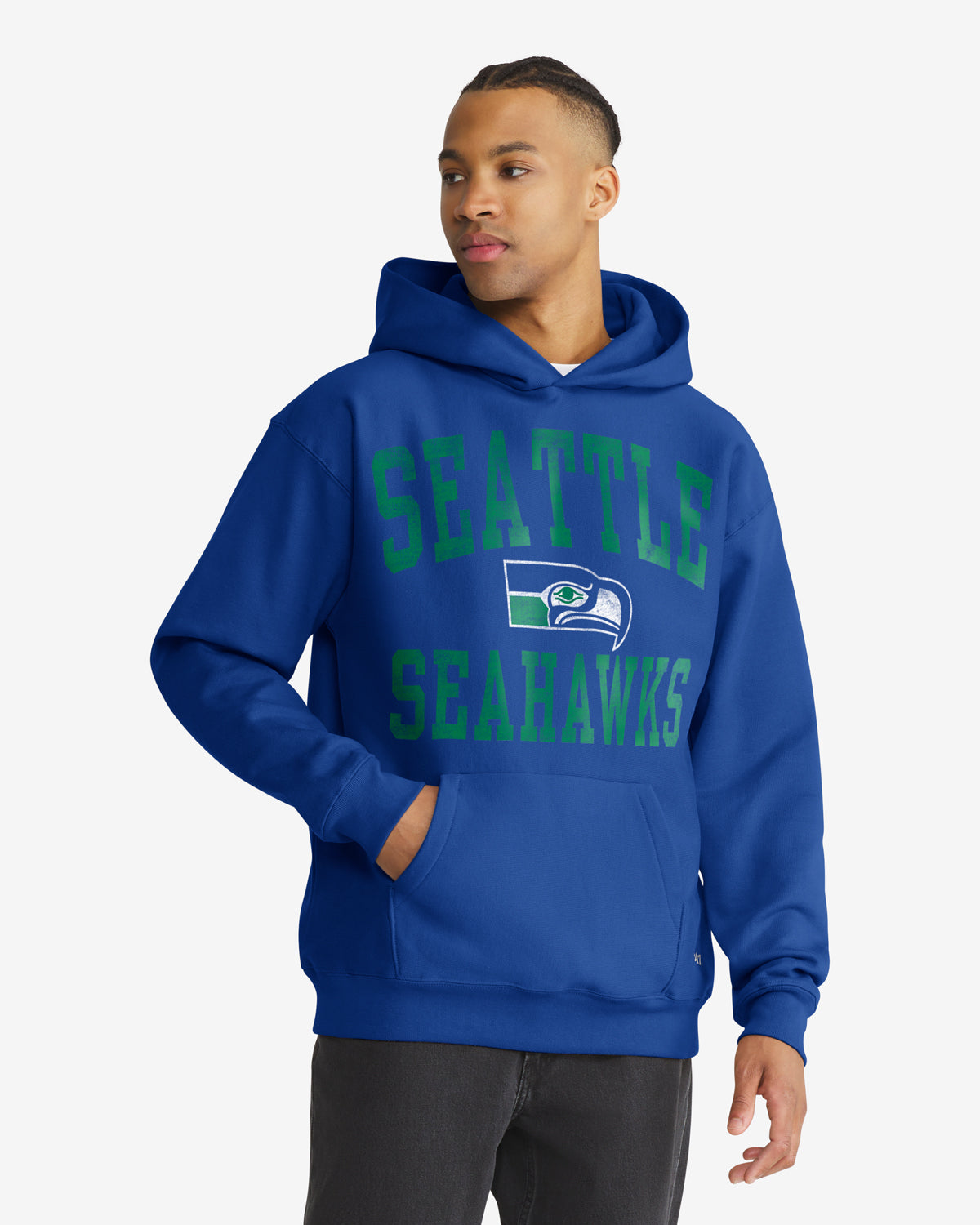 47-brand-seattle-seahawks-campus-stack-foundation-hoodie-royal-herren image 1