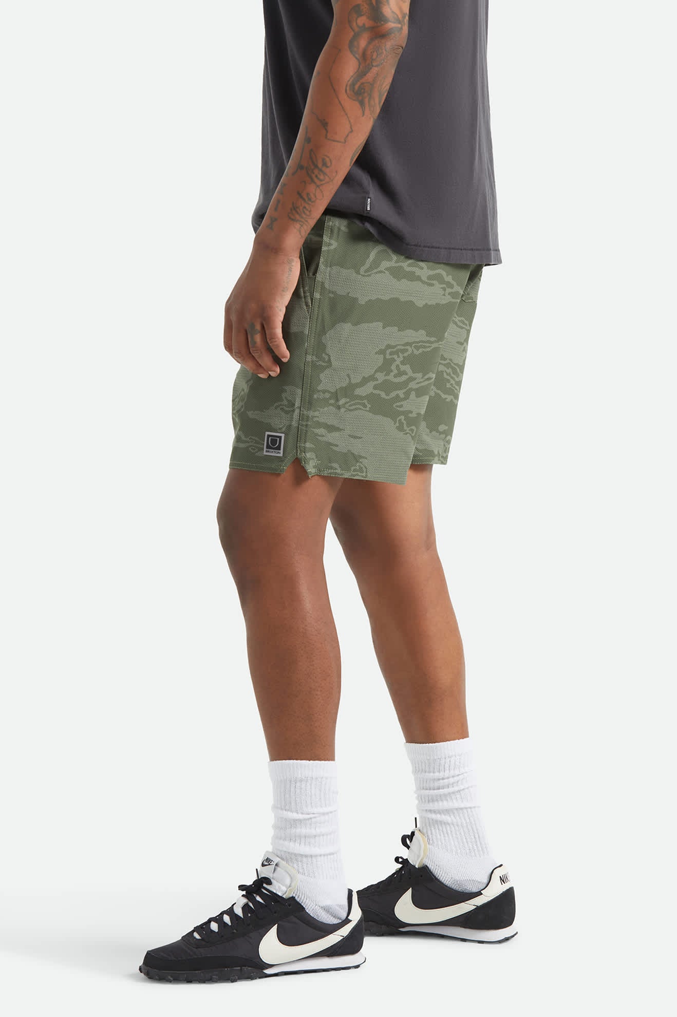 brixton-journey-active-short-olive-tiger-camo image 6