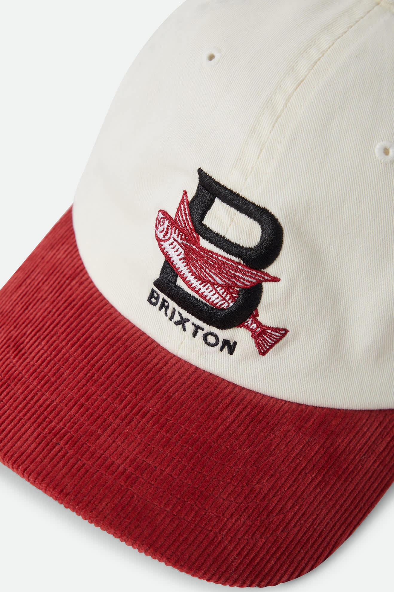 brixton-flying-fish-parsons-snapback-off-white-amber-baumwolle image 3