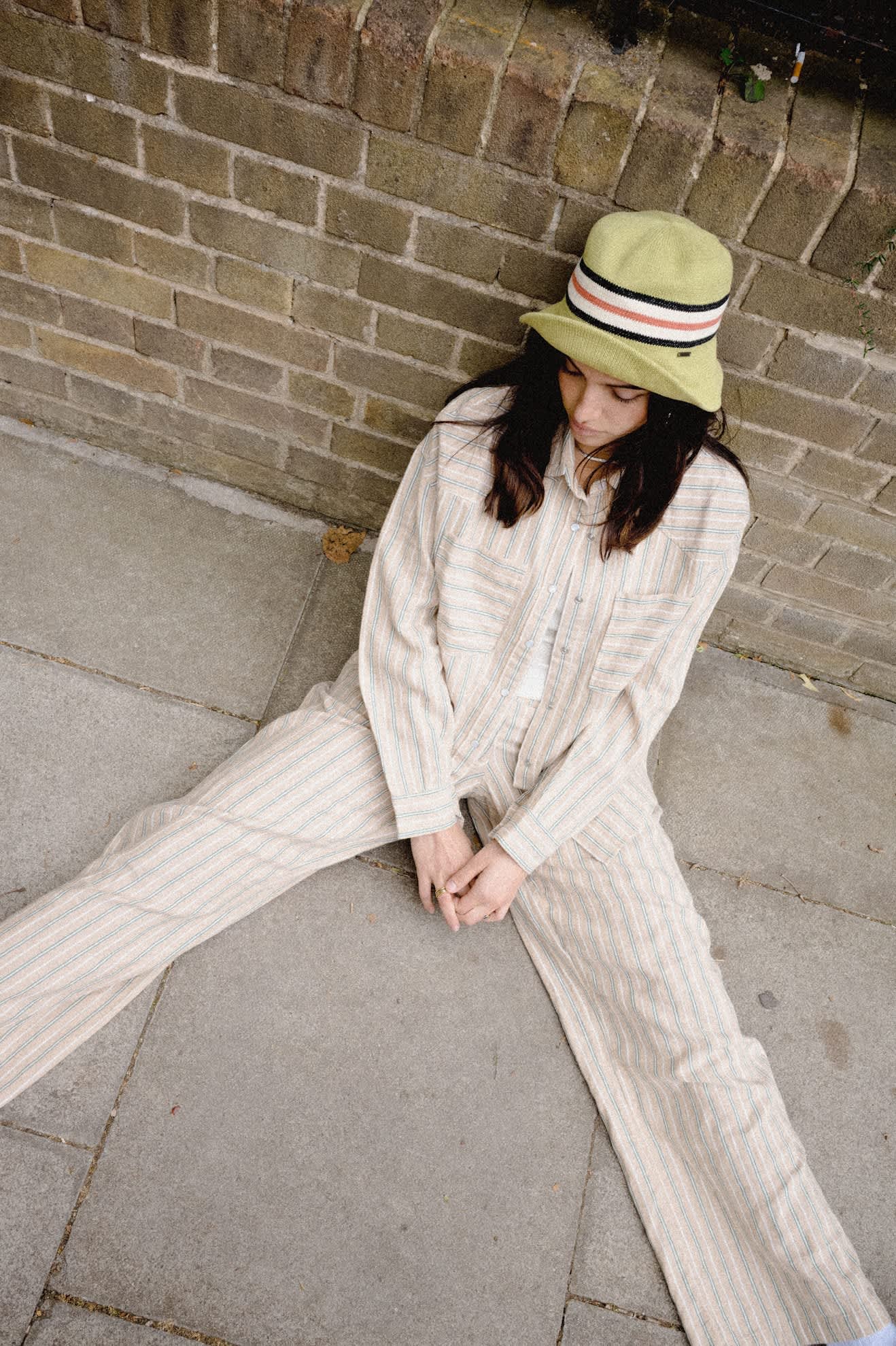 brixton-lounge-pant-hose-sand-streifen image 8