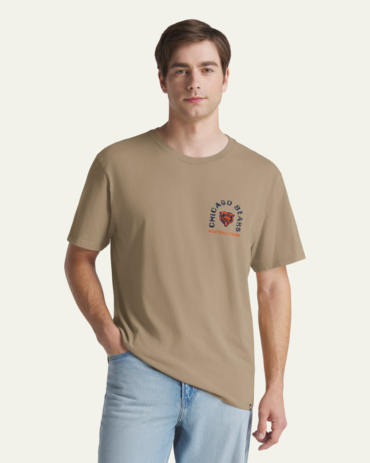47-everyday-tee-chicago-bears-herren-t-shirt-khaki-baumwolle image 2