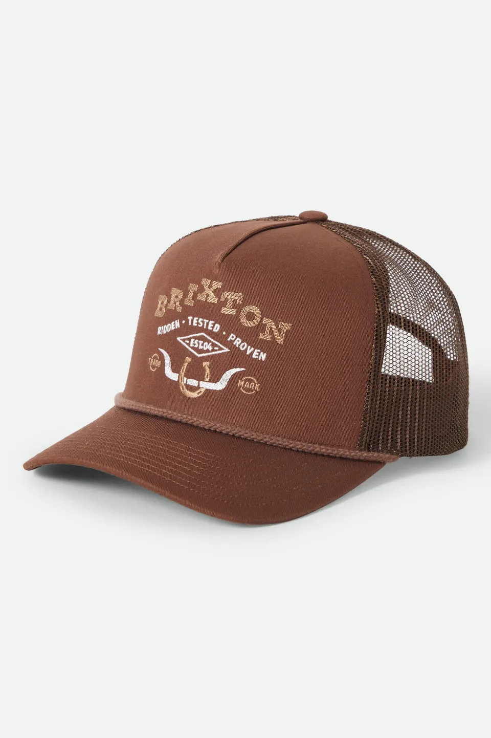 brixton-beekman-netplus-12106-trucker-cap-braun-braun-mesh image 1