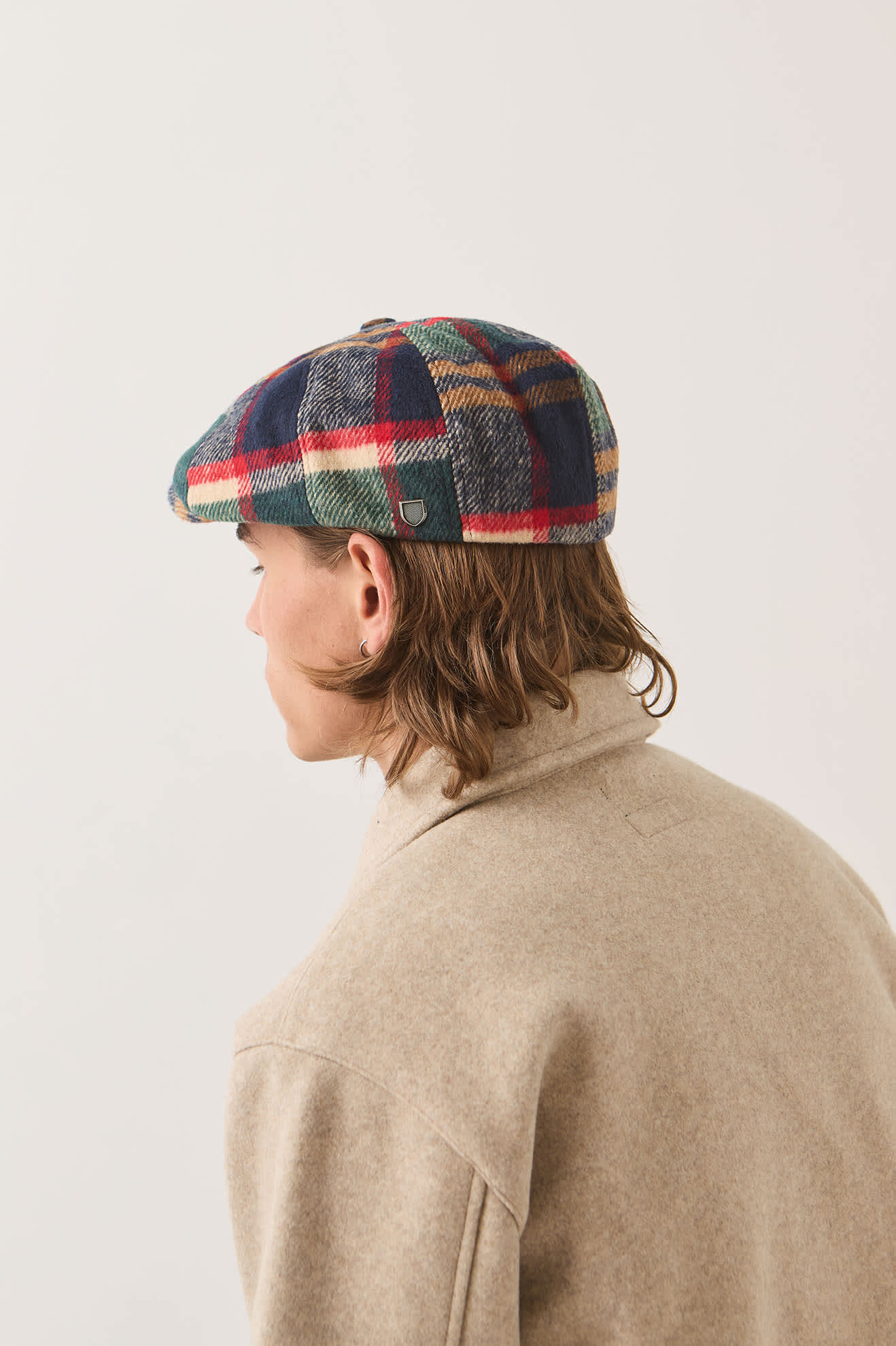 brixton-brood-newsboy-cap-navy-green-red-creme-karo image 5