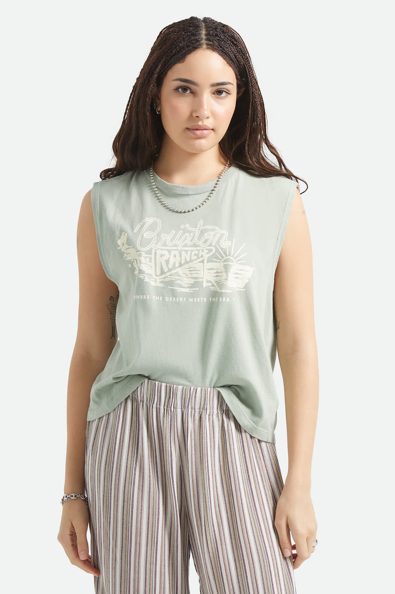 brixton-ranch-muscle-tank-top-sage-green-cropped image 1
