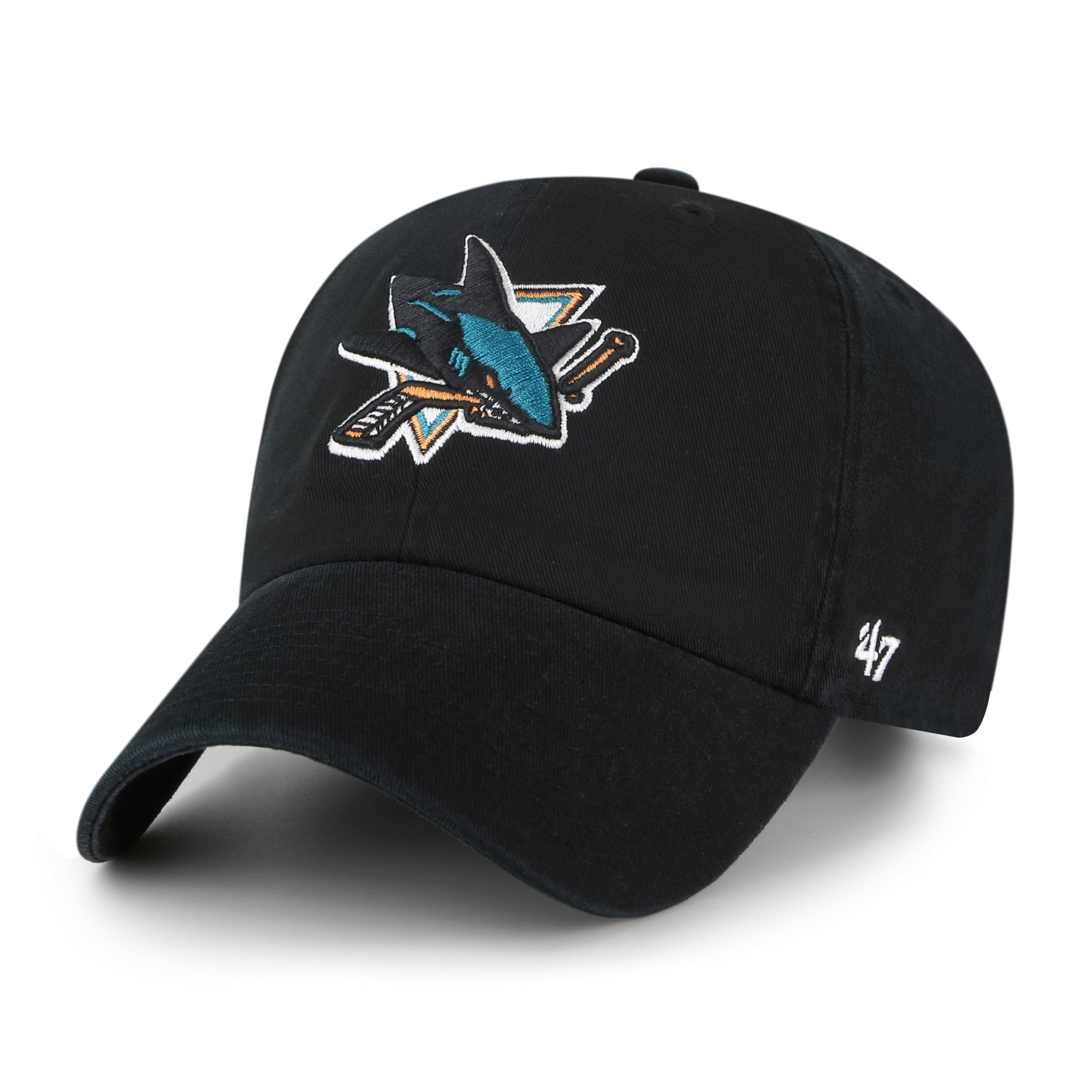 47-brand-47-clean-up-san-jose-sharks-cap-schwarz-osf image 1