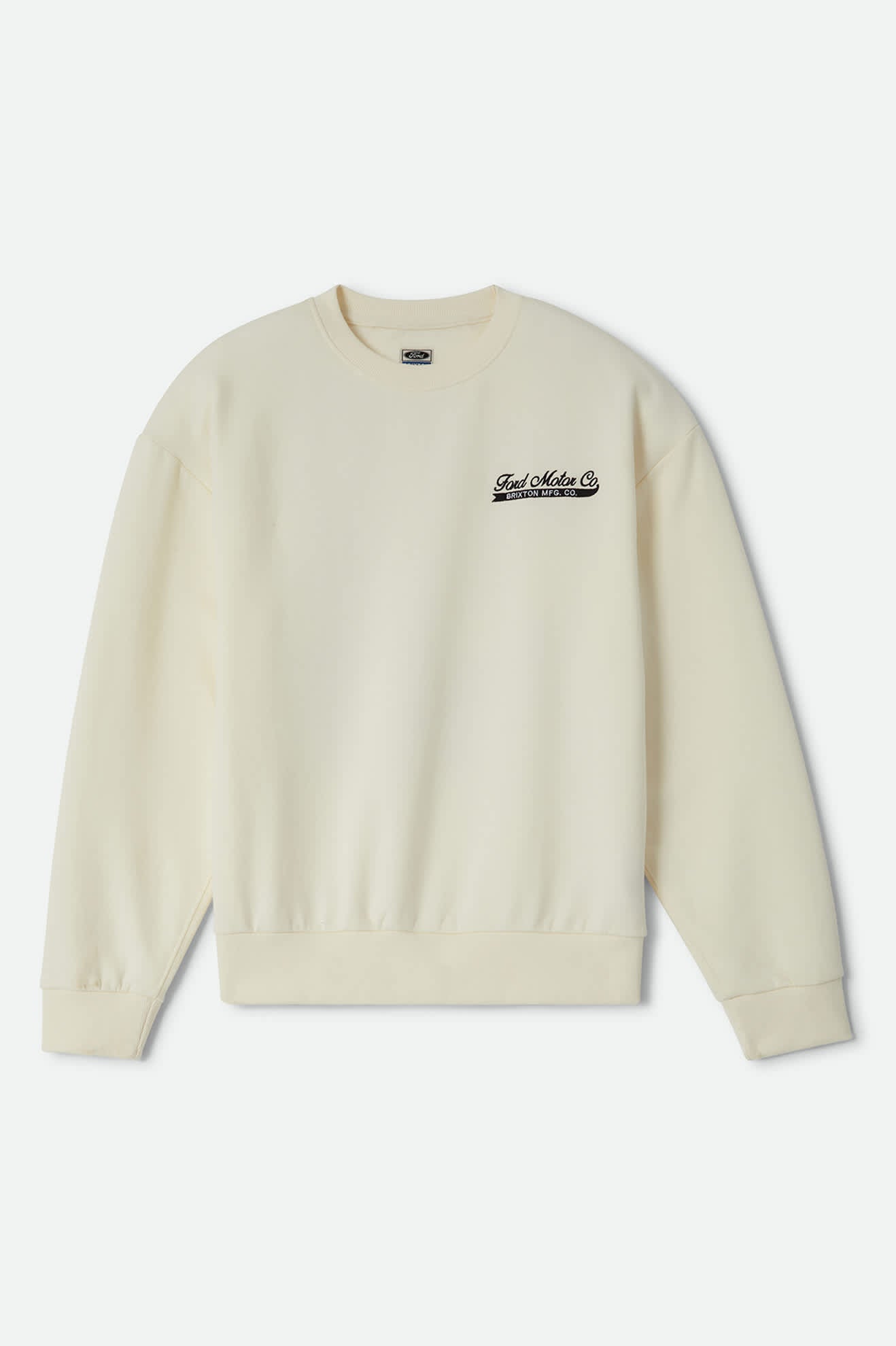 brixton-ford-71-pickup-crew-sweatshirt-wimbledon-white image 1