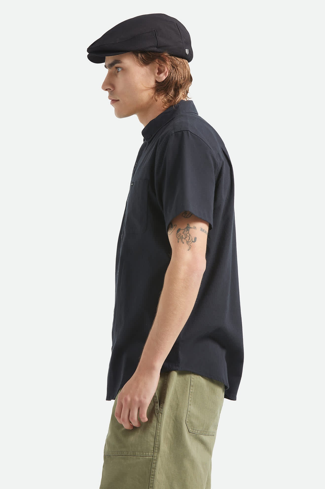 brixton-sanford-oxford-hemd-herren-schwarz-stretch image 3