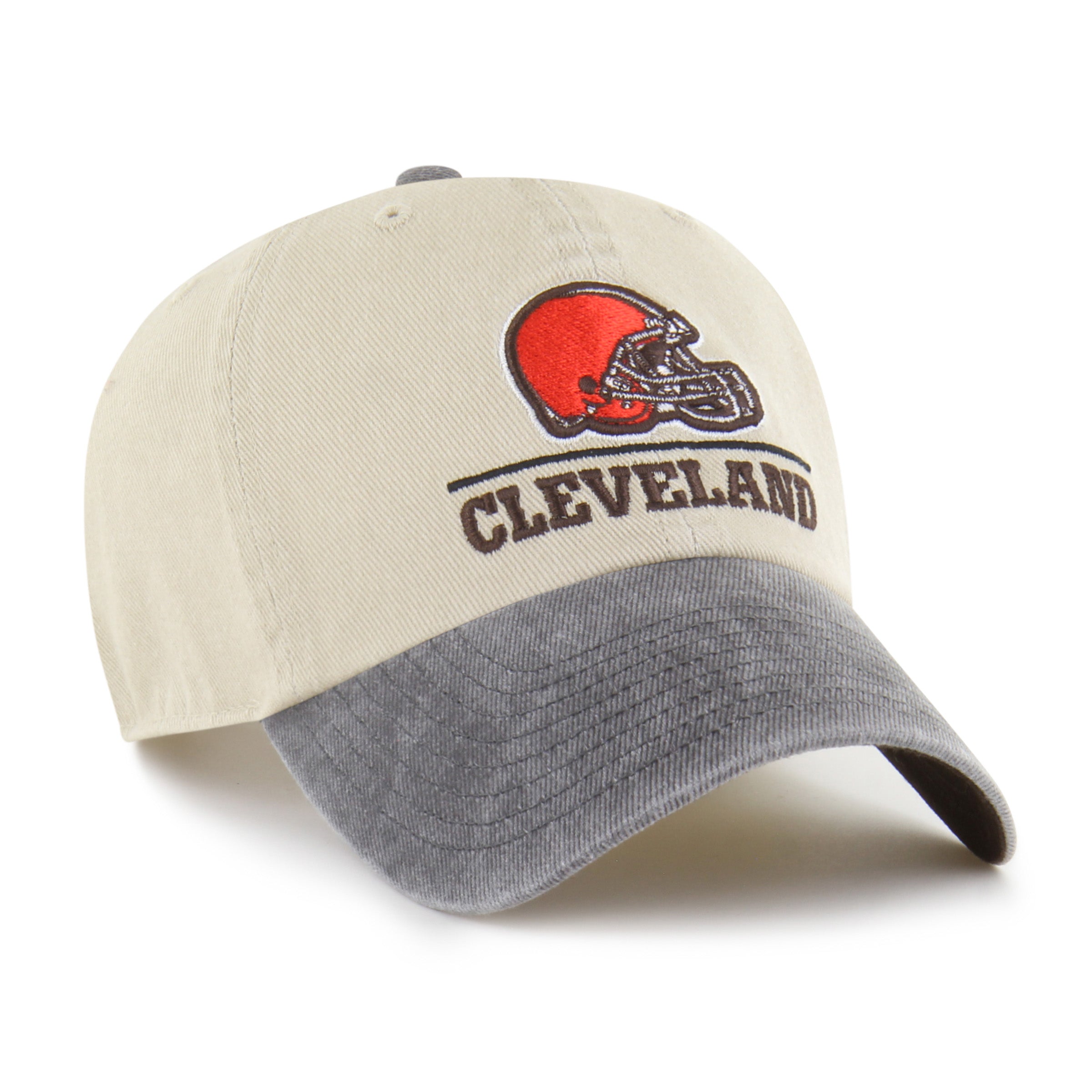 47-brand-cleveland-browns-logo-line-clean-up-cap-mojave image 3