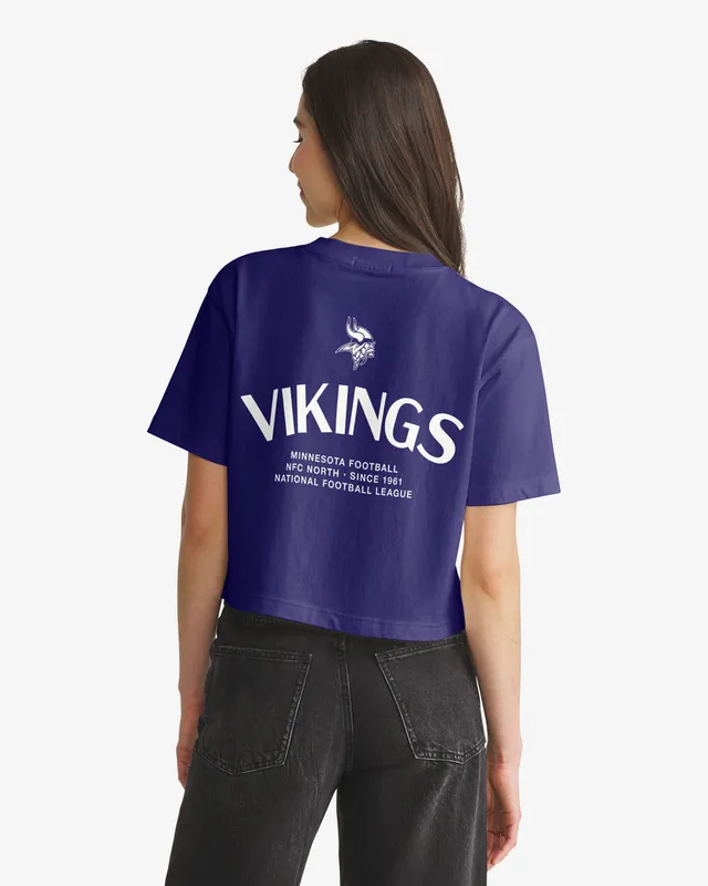 47-foundation-hadrian-crop-t-shirt-damen-purple-vikings-baumwolle image 1