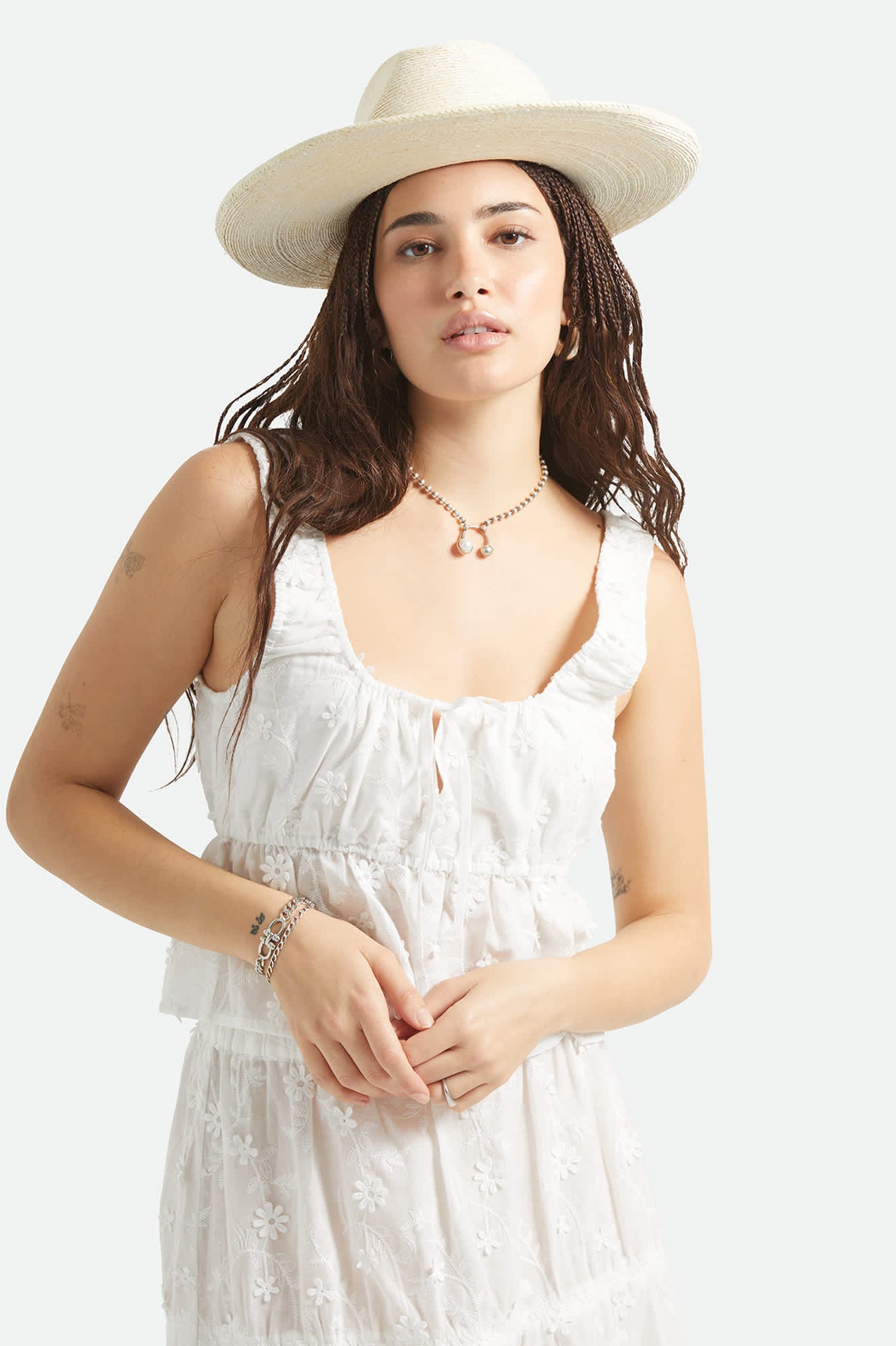 brixton-marlow-straw-rancher-hat-strohhut-bone-beige image 2