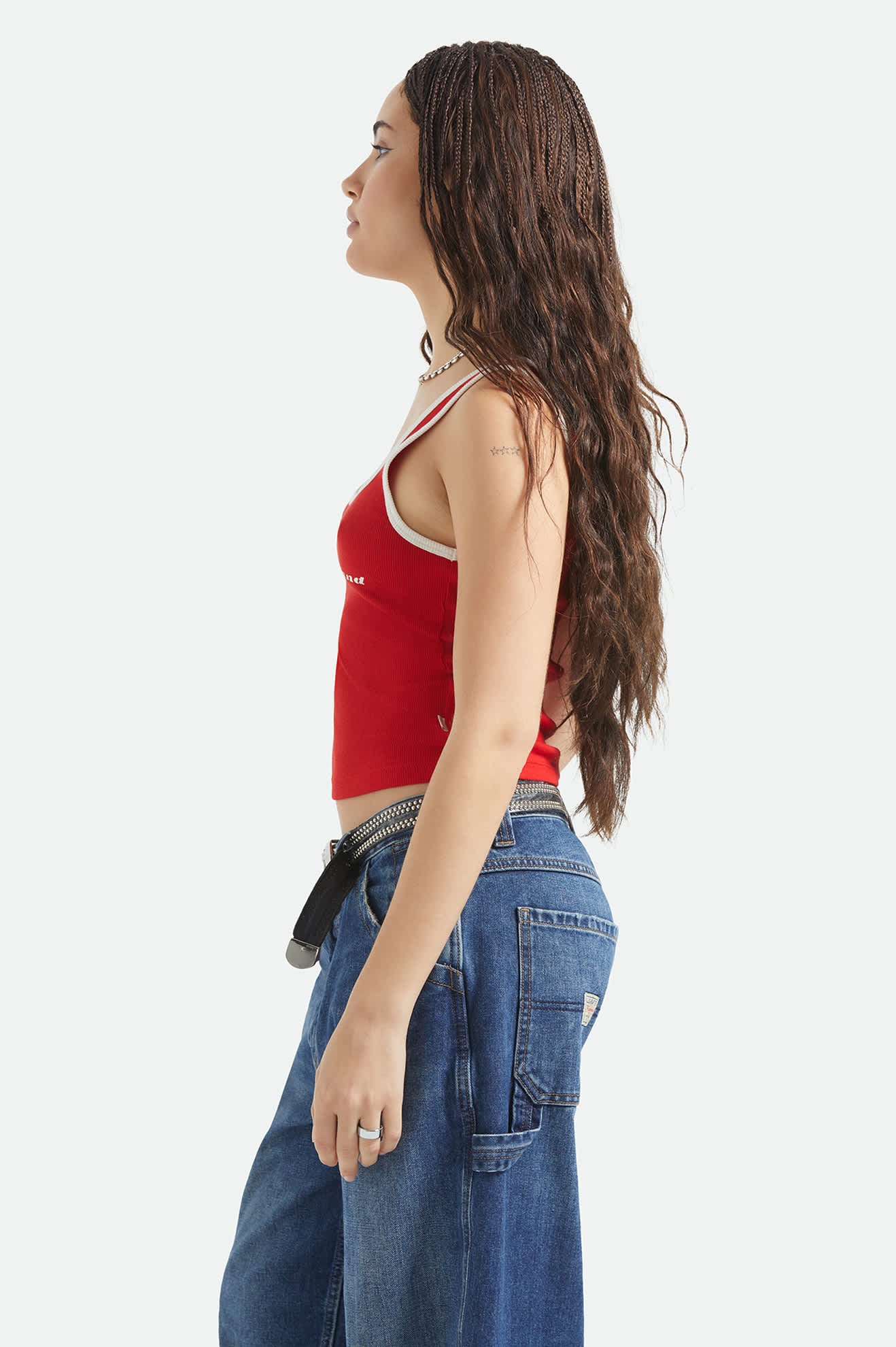 brixton-i-m-with-the-band-ringer-a-tank-tank-top-adrenaline-rush-rot image 3