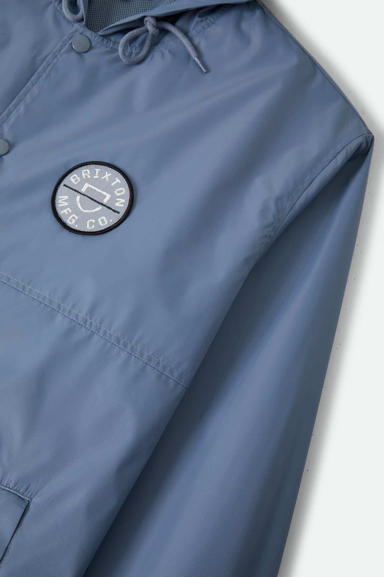 brixton-claxton-lightweight-jacke-kapuze-slate-blue image 8