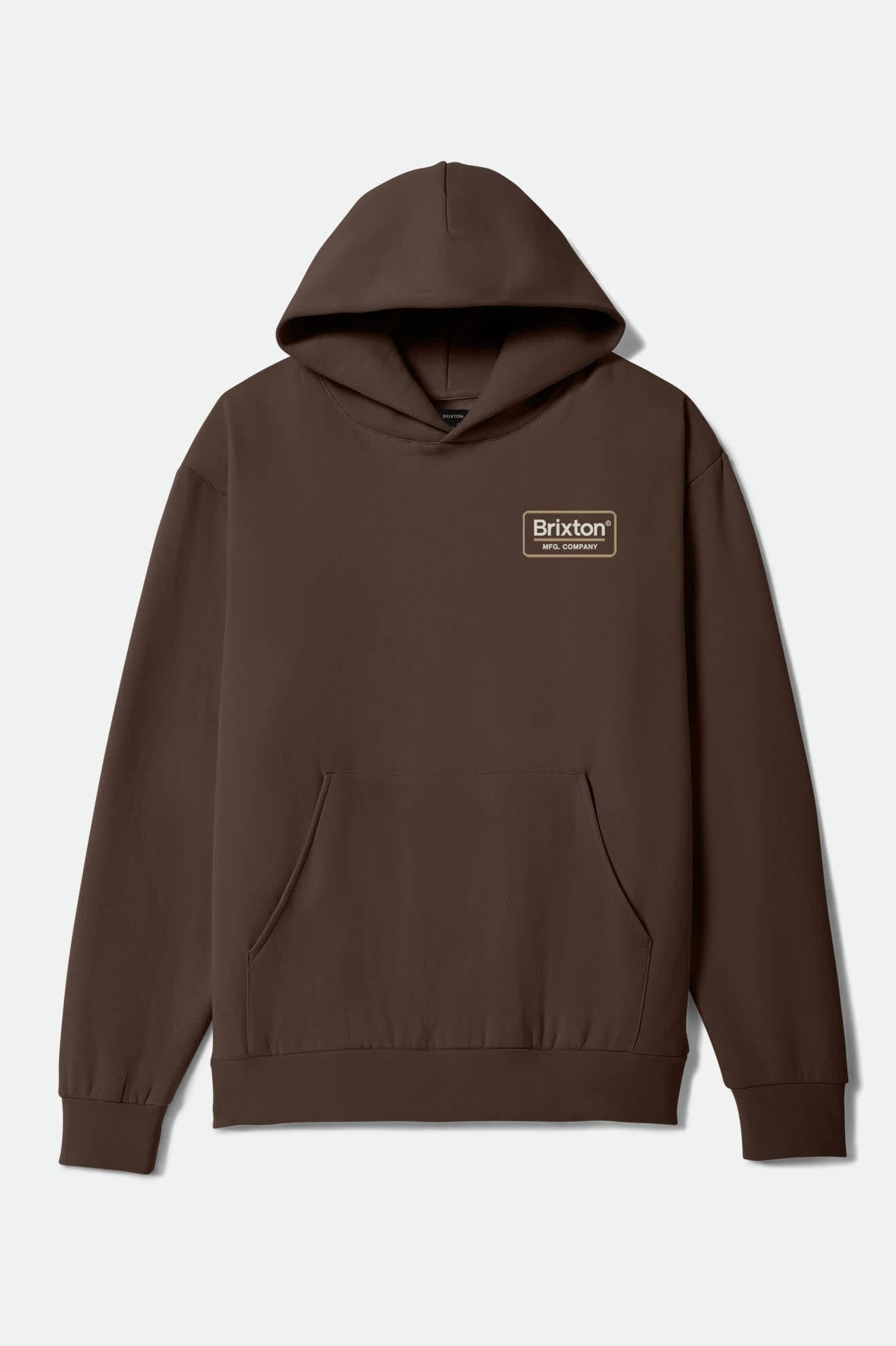 brixton-palmer-hoodie-braun-kapuzenpullover image 2