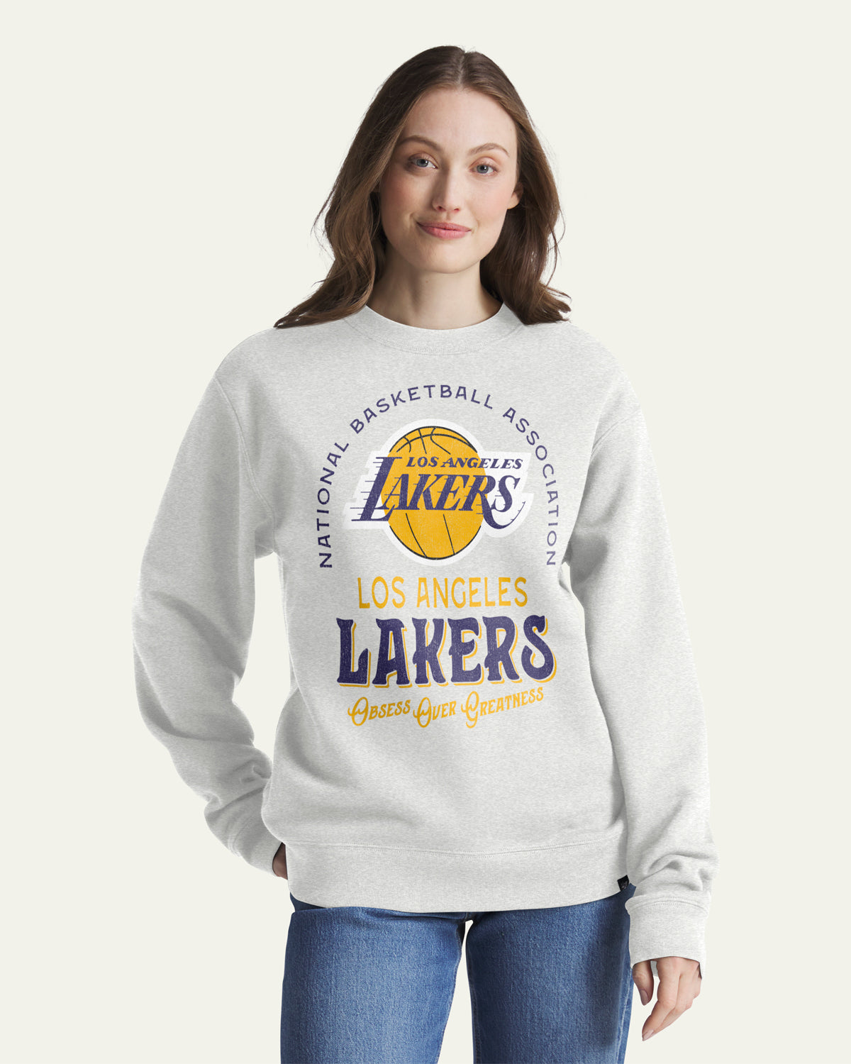47-brand-los-angeles-lakers-everyday-sweatshirt-relay-grey image 3