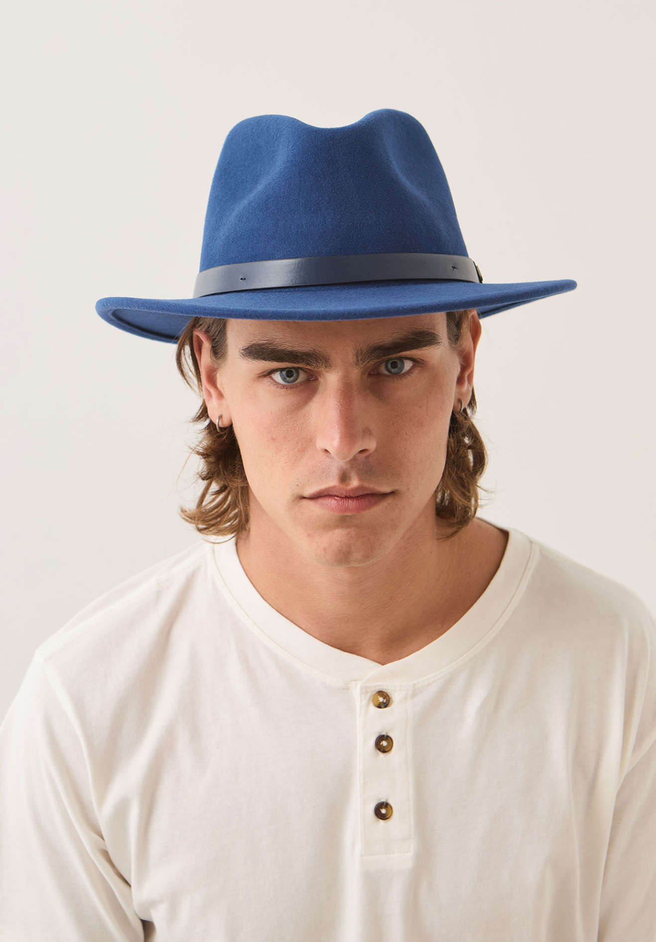 brixton-messer-fedora-classic-navy-wollfilz-hut image 2