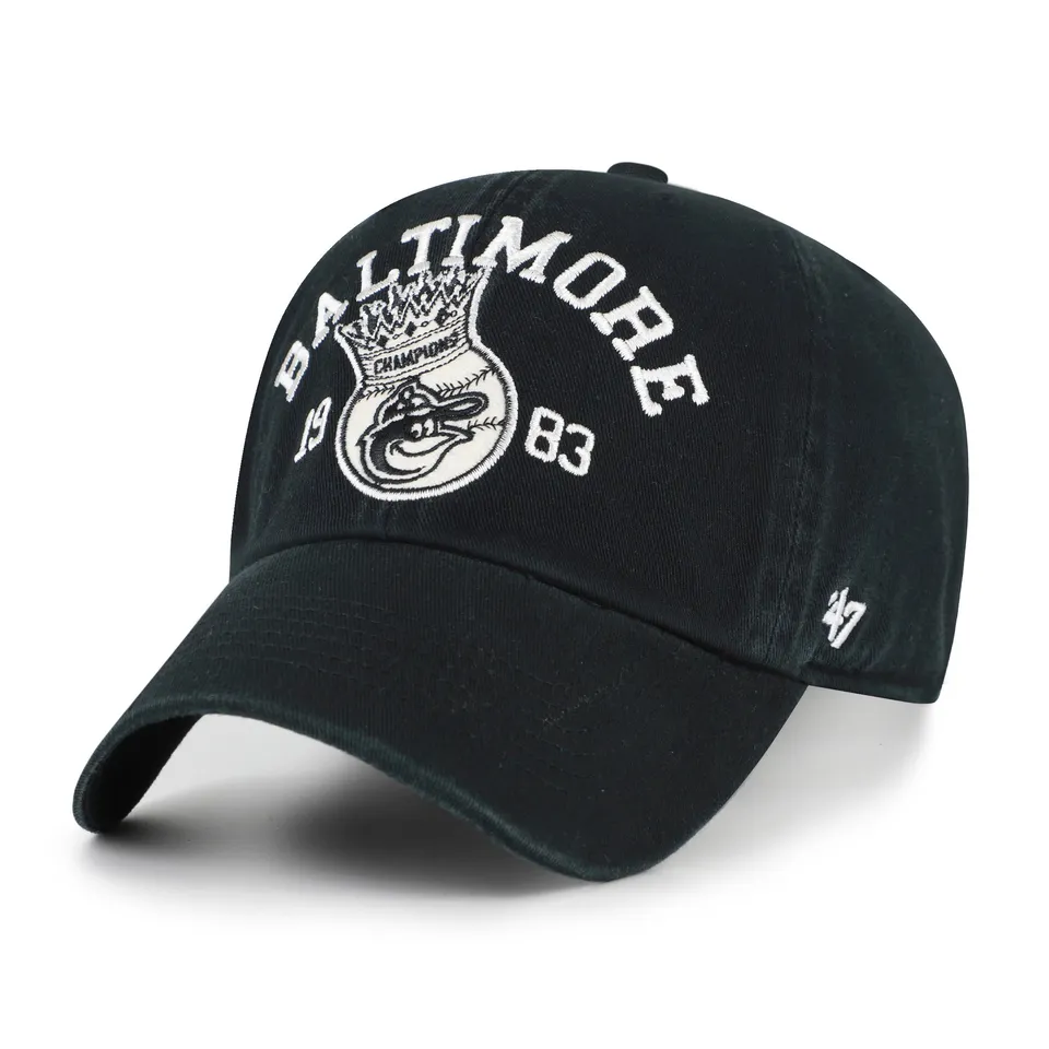 47-clean-up-baltimore-orioles-cap-schwarz-strapback image 1