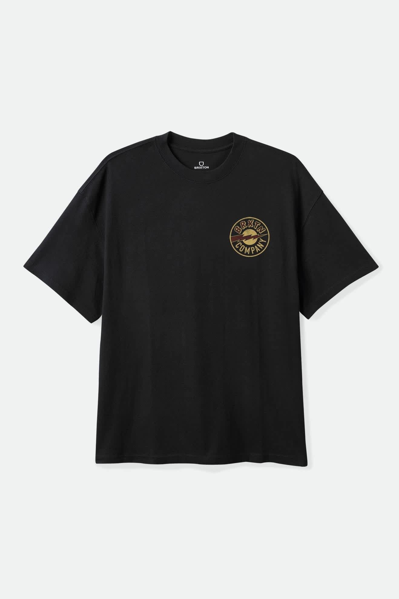 brixton-upson-boxed-crop-t-shirt-schwarz image 1