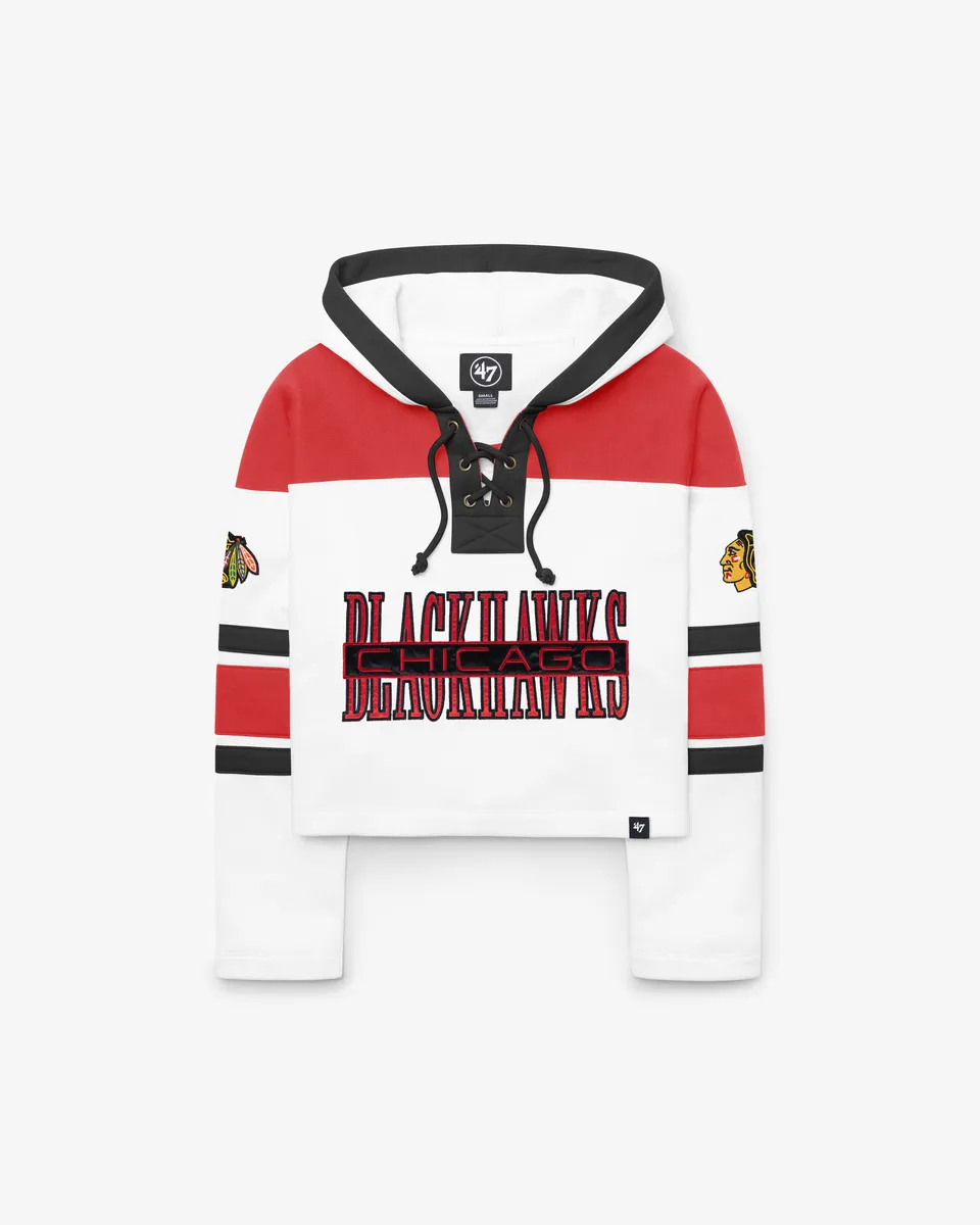 47-lacer-blackhawks-cut-thru-cropped-lacer-hood-damen-white-wash image 1