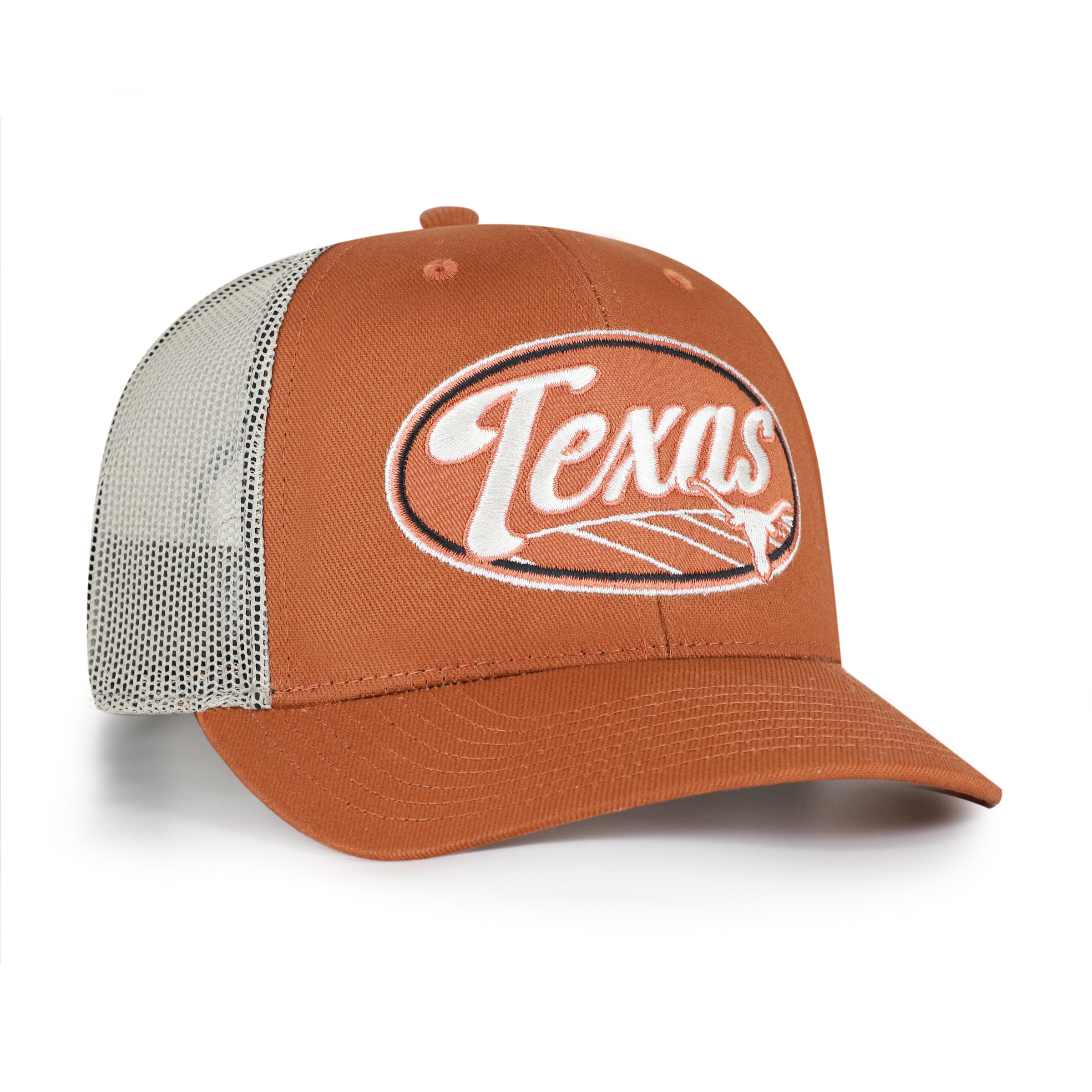47-brand-trucker-texas-longhorns-cap-burnt-orange-snapback image 3