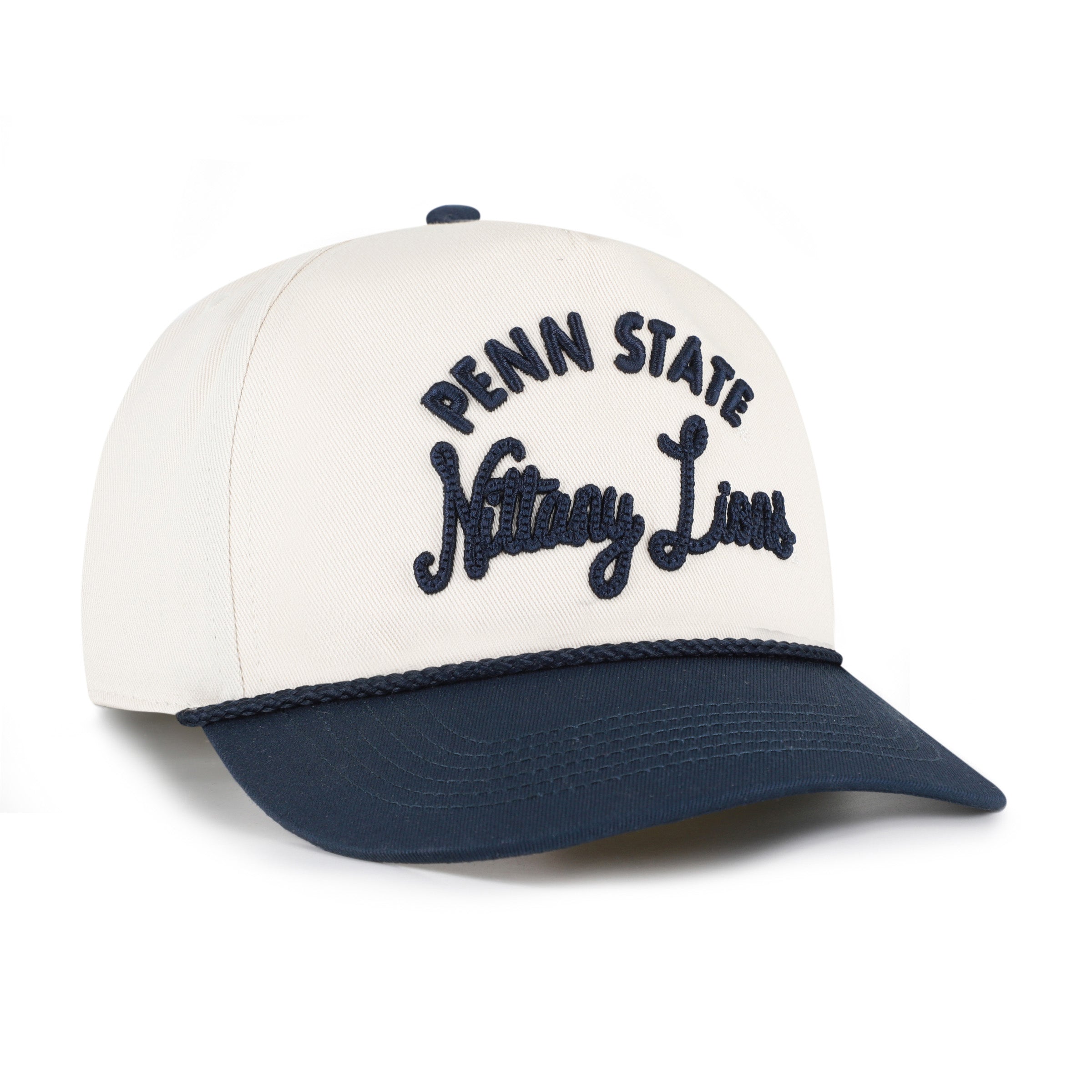 47-hitch-penn-state-rope-script-cap-natural-snapback image 3