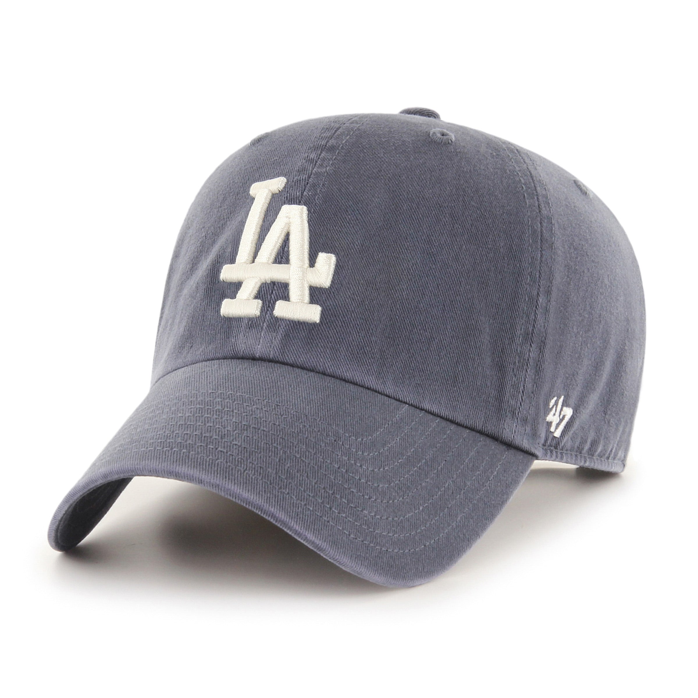 47-clean-up-la-dodgers-cap-vintage-navy-osf image 1