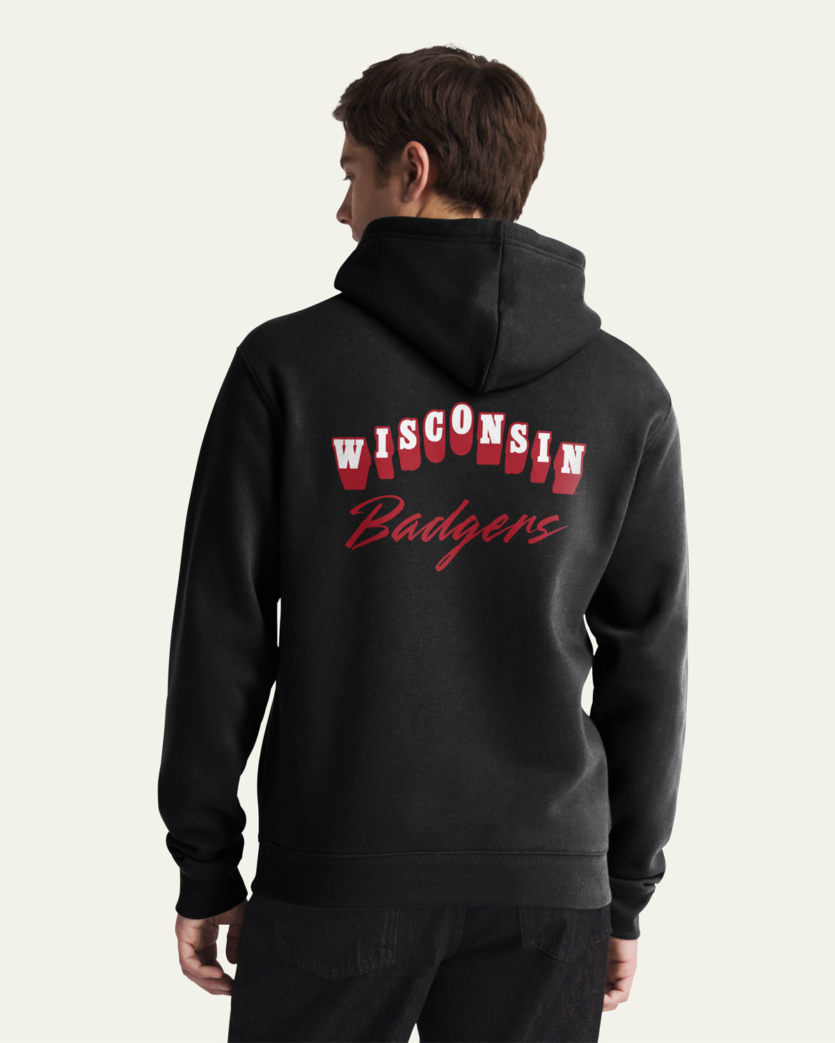 47-headline-wisconsin-badgers-hoodie-black-herren-fleece image 1