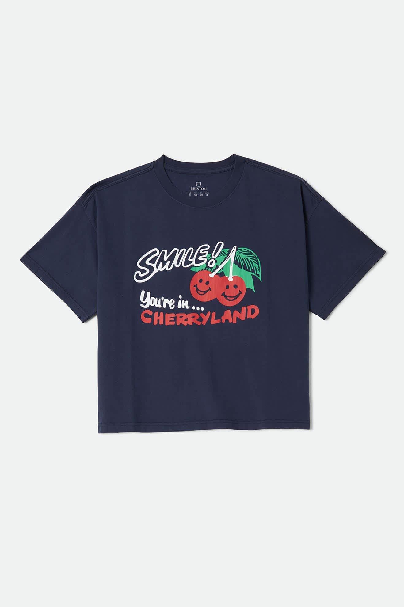brixton-cherryland-boxy-cropped-crew-washed-navy image 2
