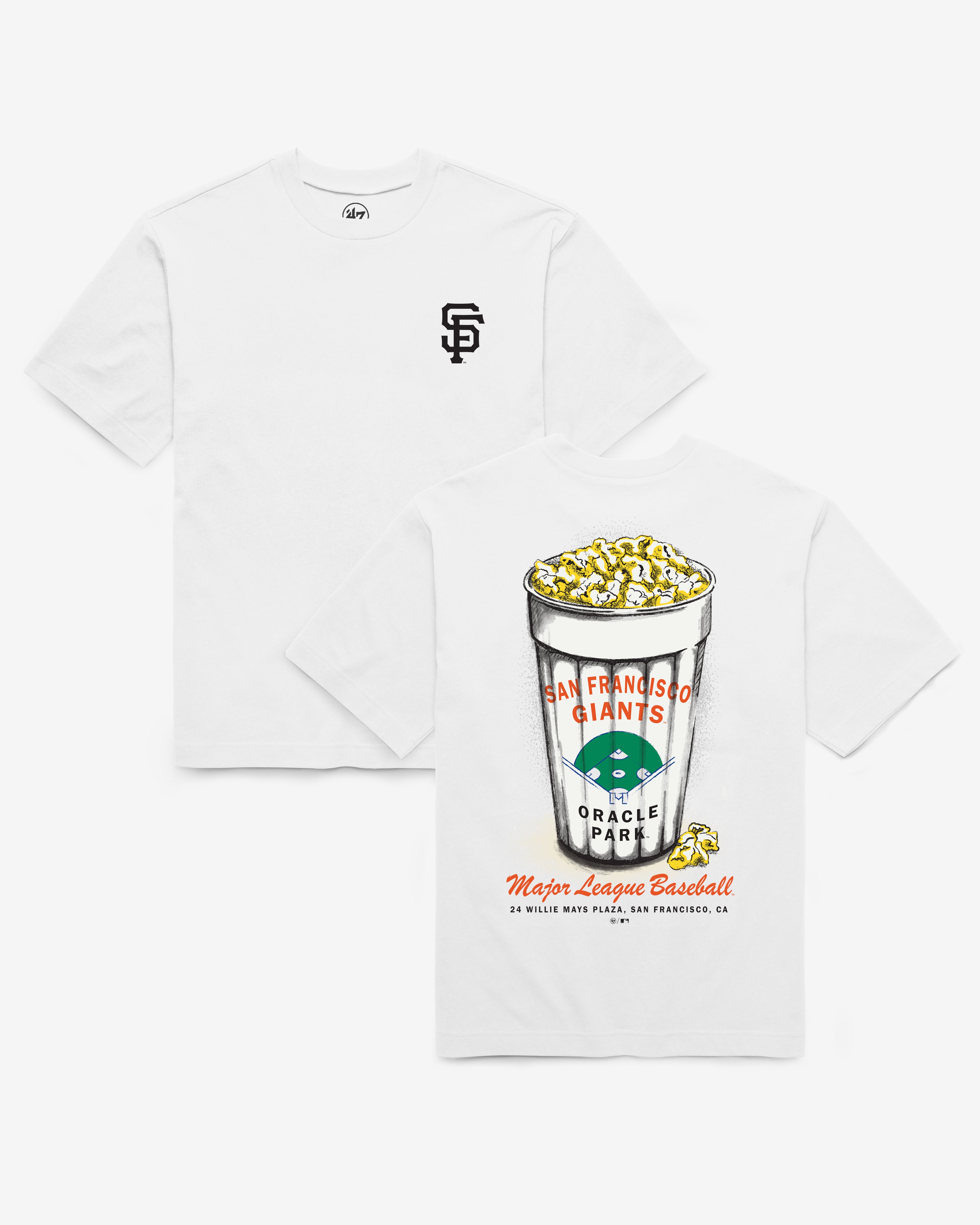 47-brand-foundation-san-francisco-giants-snack-stand-t-shirt-white image 1