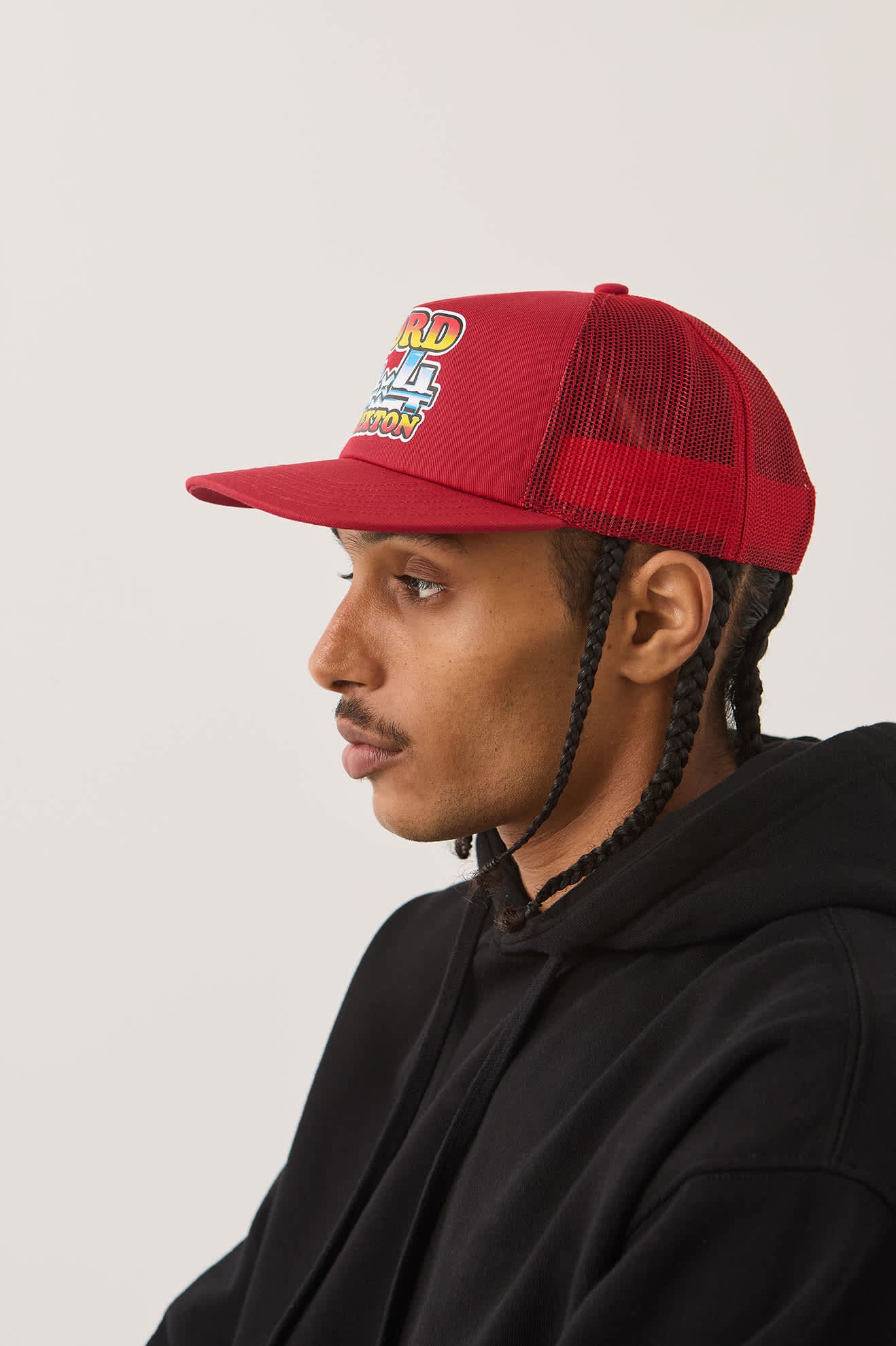 brixton-ford-4x4-chrome-trucker-cap-rangoon-red-verstellbar image 3
