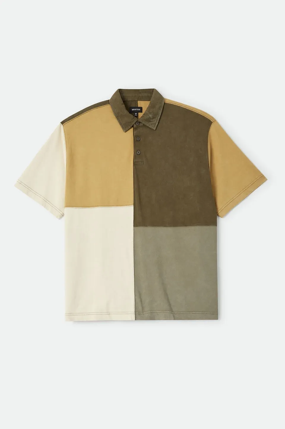 brixton-deco-relaxed-polo-poloshirt-tonal-color-block-baumwolle image 1