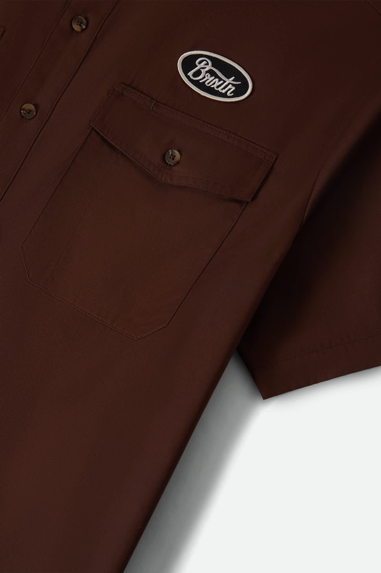 brixton-builders-olson-kurzarm-hemd-chocolate-twill image 8