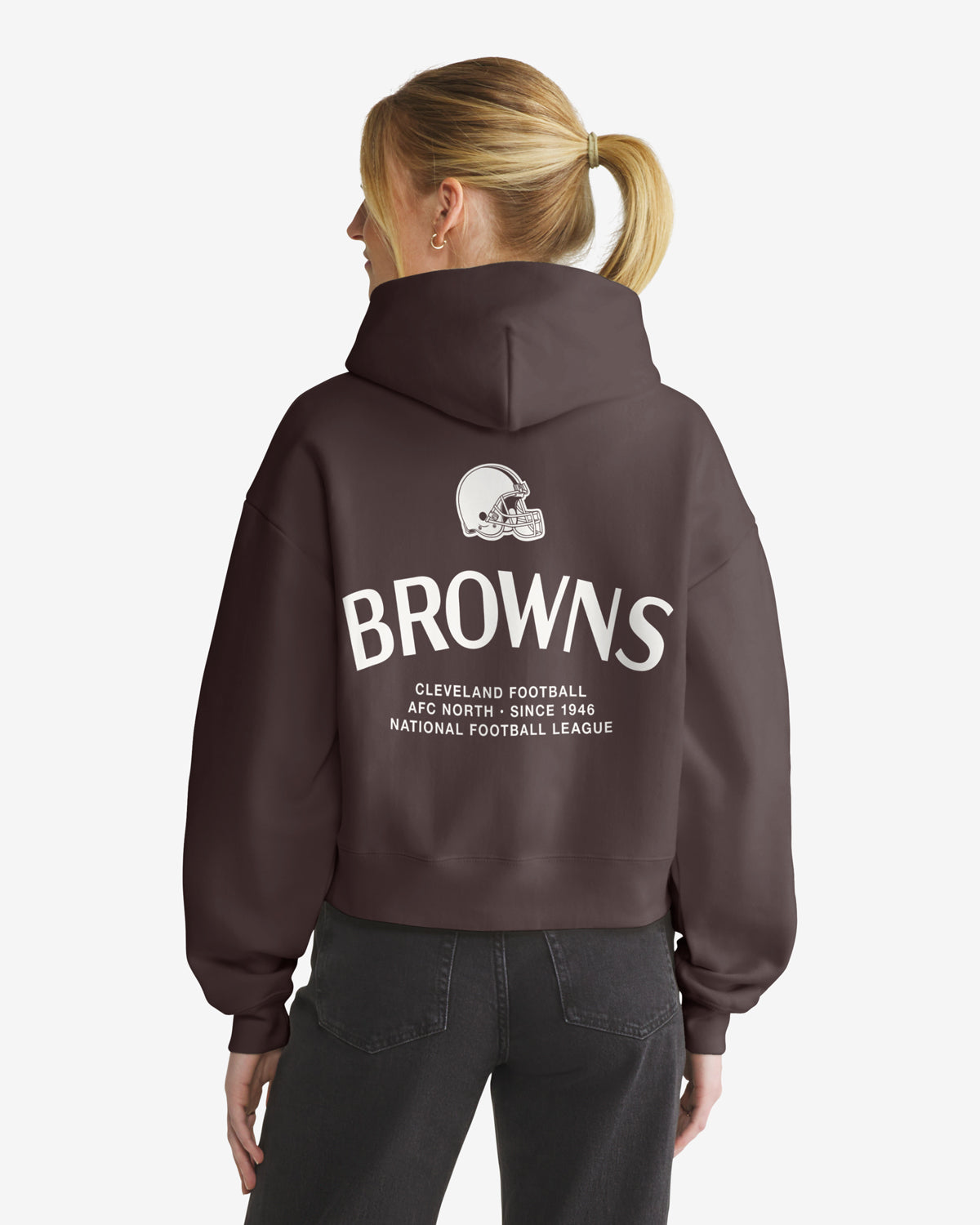 47-brand-cleveland-browns-hadrian-foundation-hoodie-damen-braun image 2