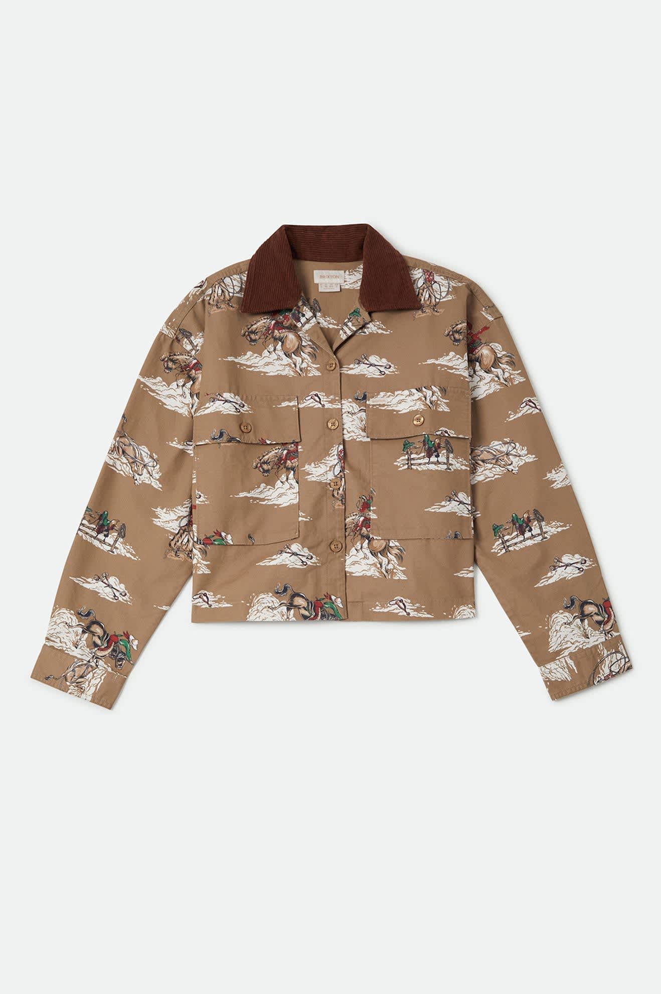 brixton-utopia-overshirt-mid-century-cowboy-print-baumwolle image 2