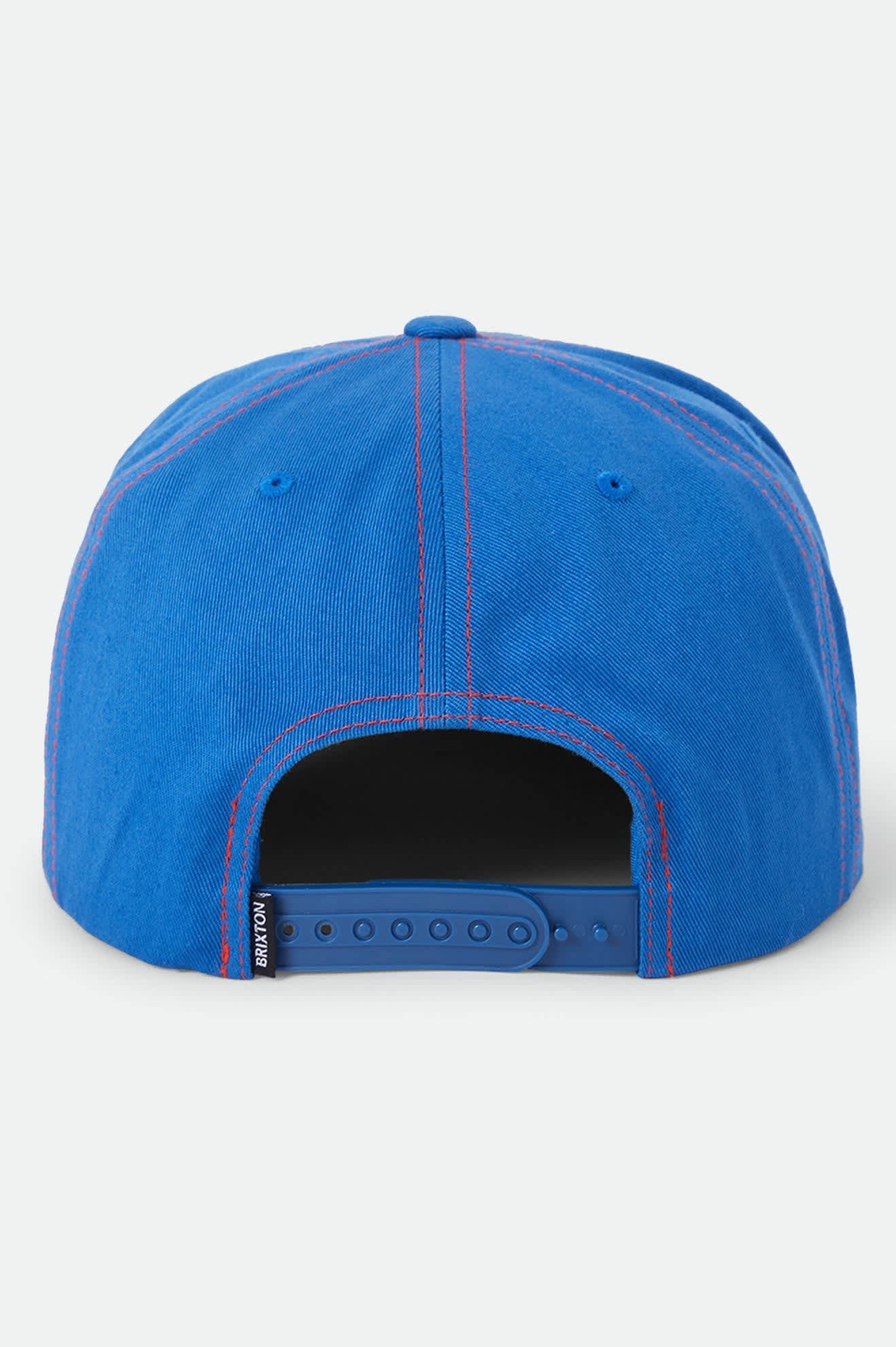 brixton-heyward-snapback-cap-electric-indigo-baumwolle image 2