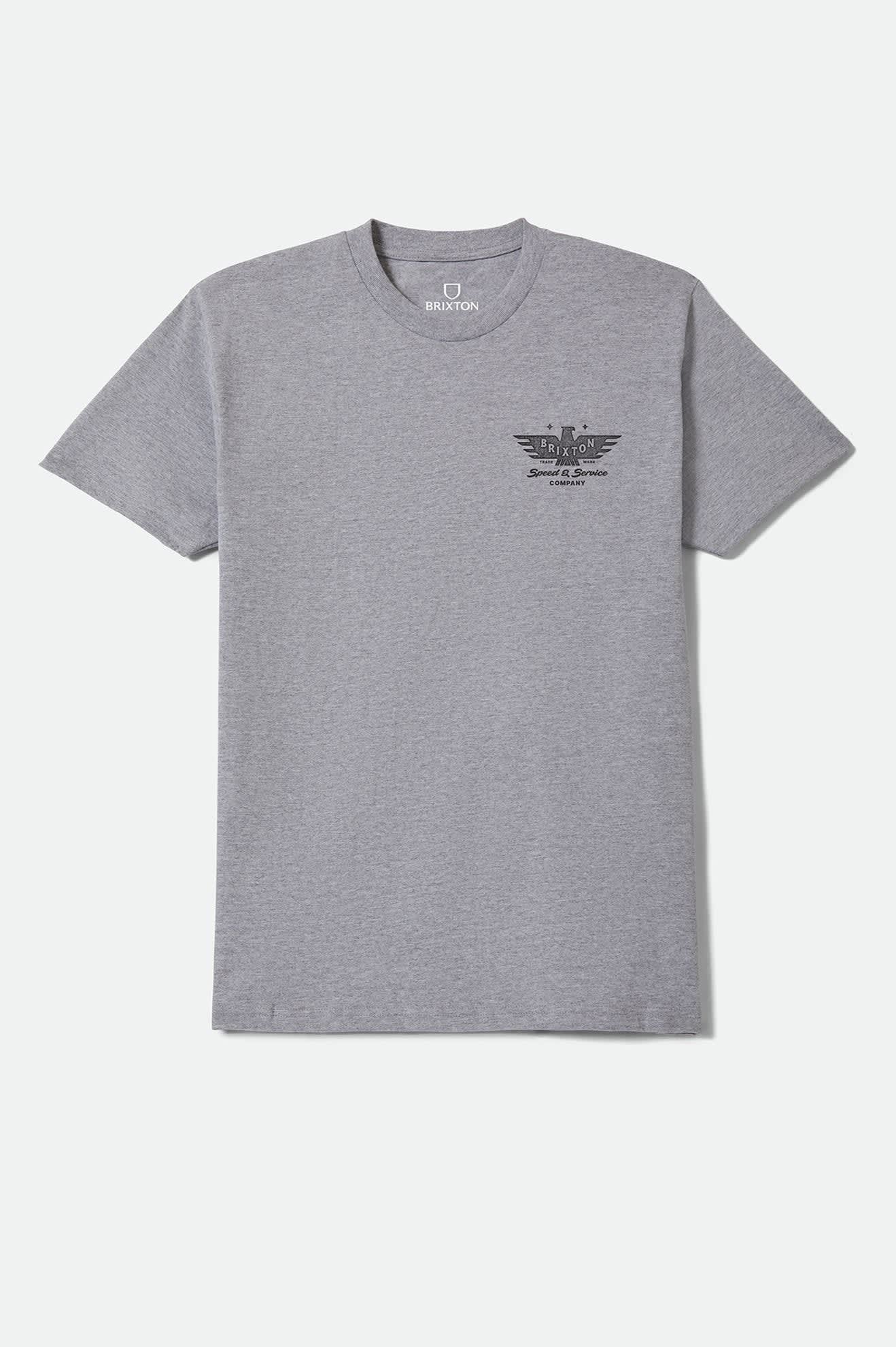 brixton-ewing-standard-t-shirt-heather-grey-baumwolle image 1