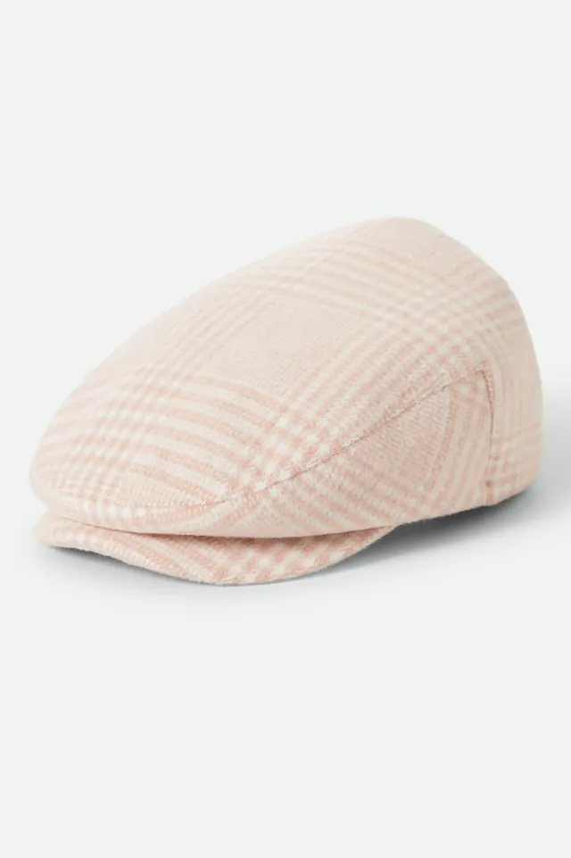 brixton-hooligan-flat-cap-soft-pink-houndstooth-stroh image 1