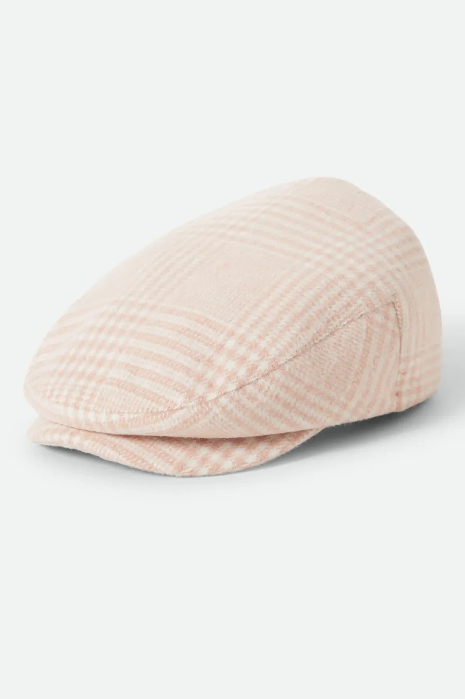 brixton-hooligan-flat-cap-soft-pink-houndstooth-stroh image 1