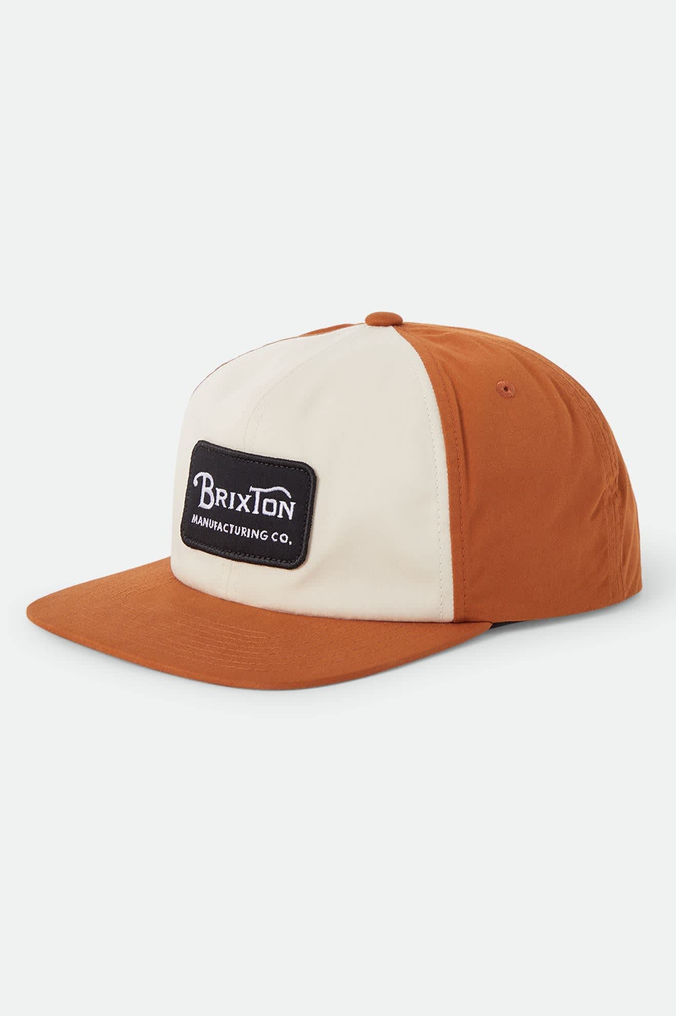 brixton-grade-snapback-cap-whitecap-caramel-baumwolle image 1