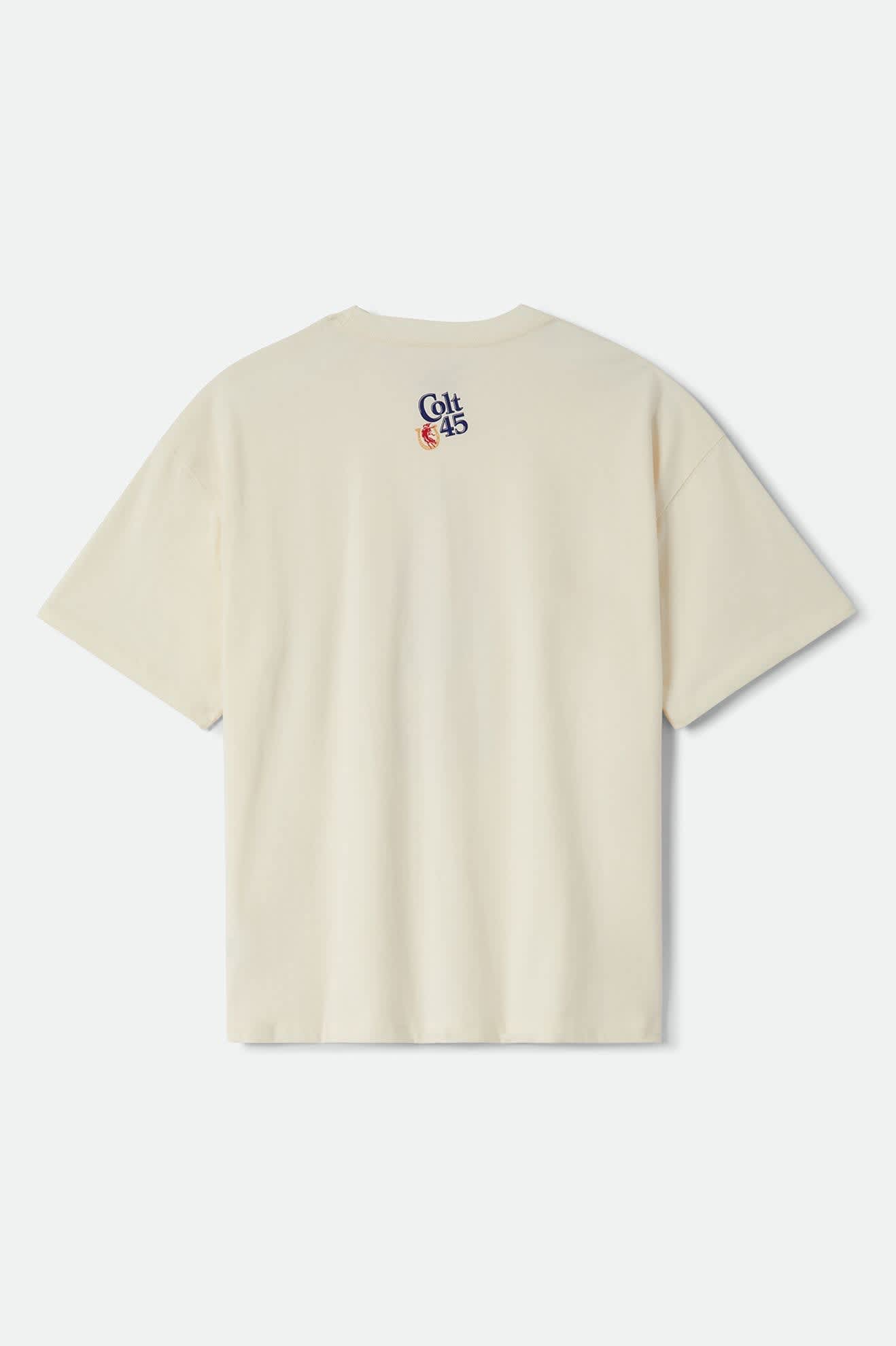 brixton-colt-45-forty-oz-oversized-t-shirt-natural-baumwolle image 2