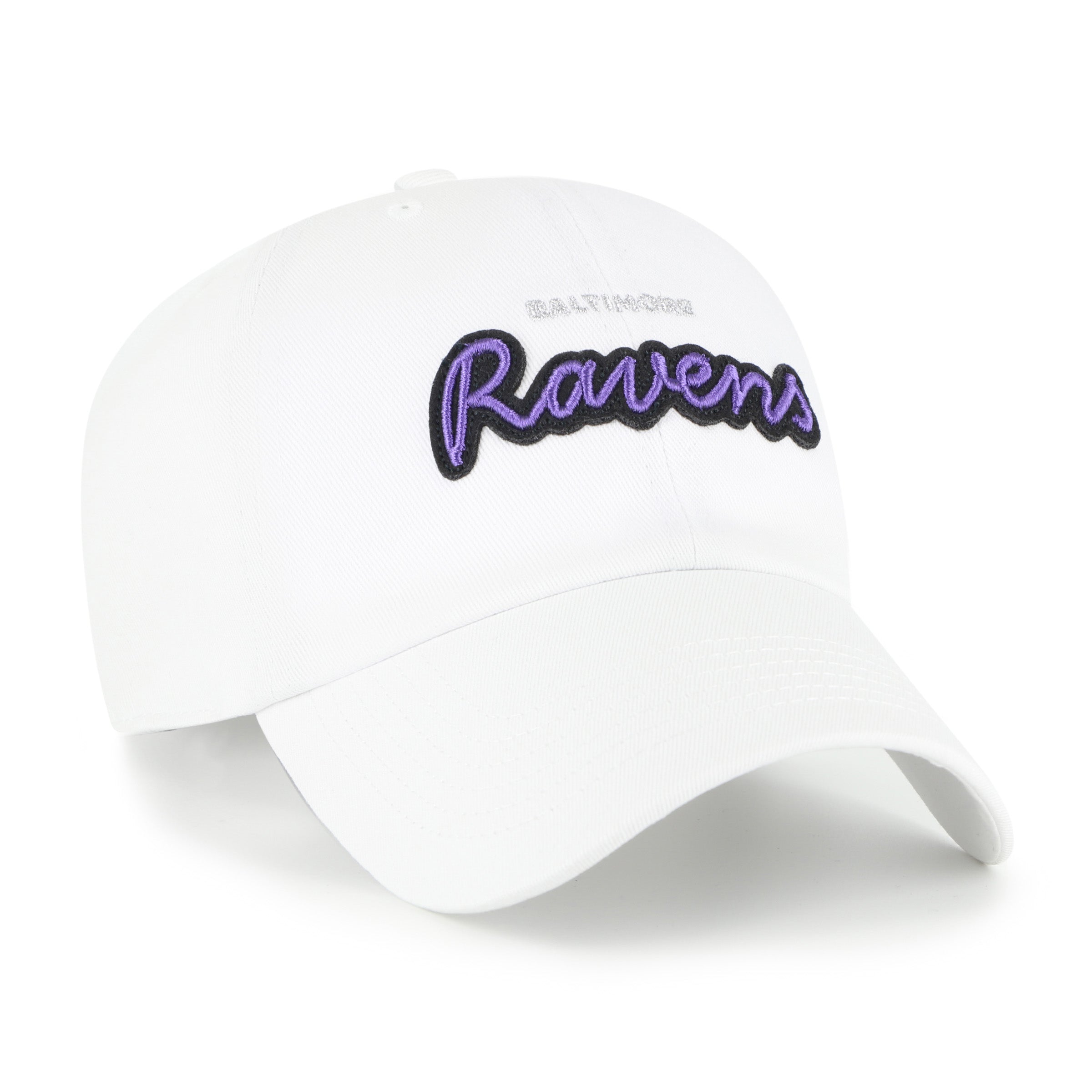 47-clean-up-baltimore-ravens-trendy-script-cap-wei-verstellbar image 3