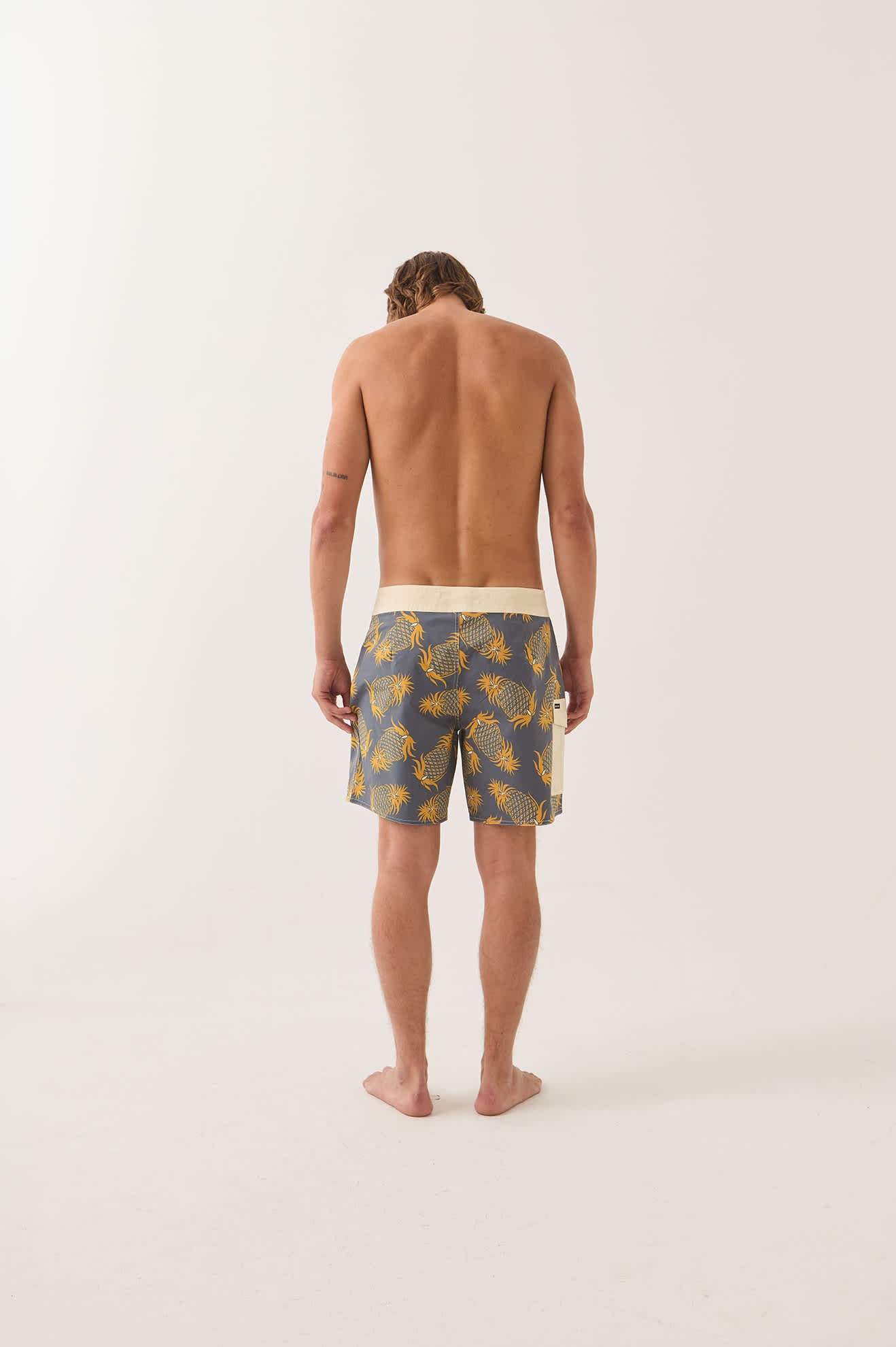 brixton-classic-trunk-17-boardshorts-grey-pineapple image 4