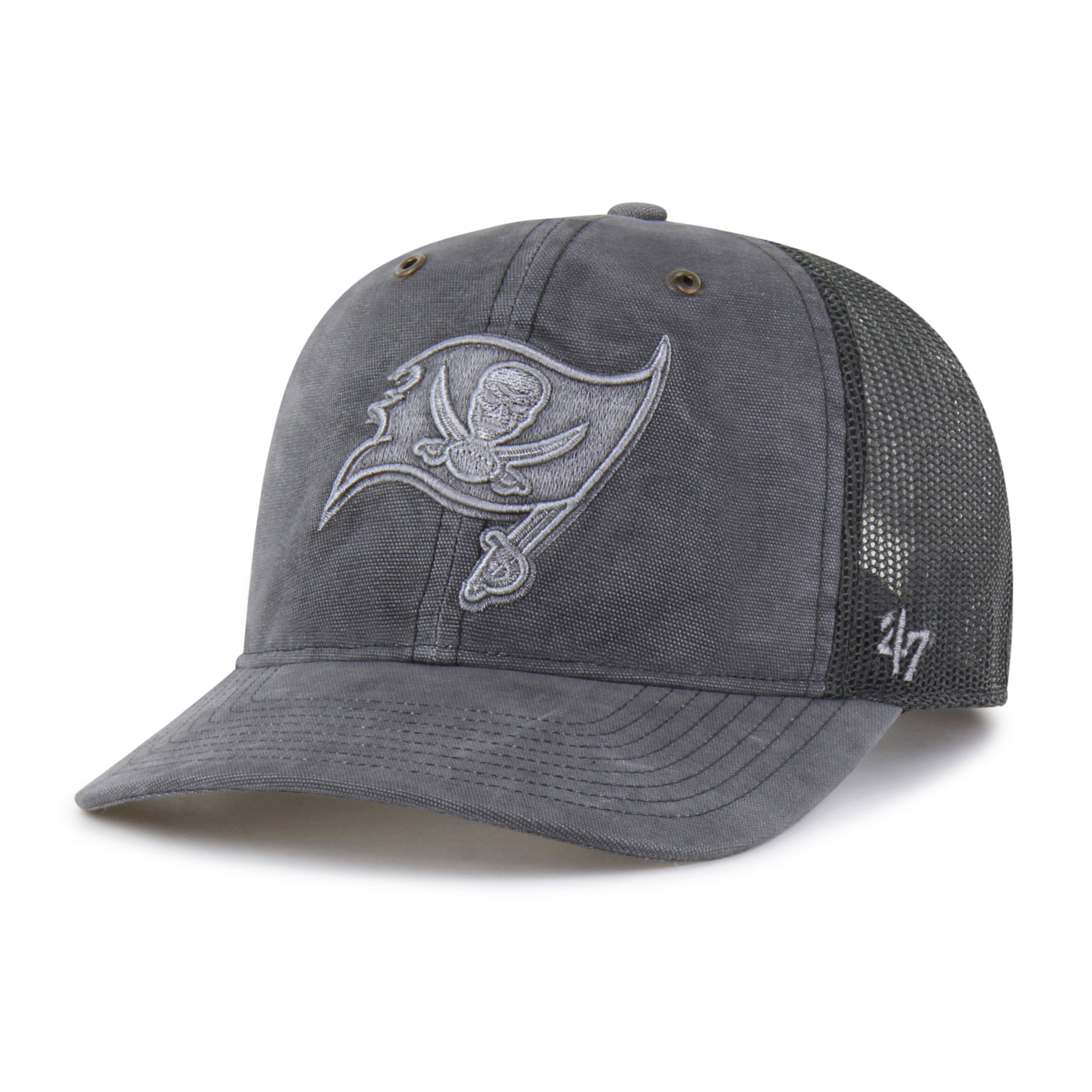 47-brand-trucker-tampa-bay-buccaneers-cap-schwarz-snapback image 4