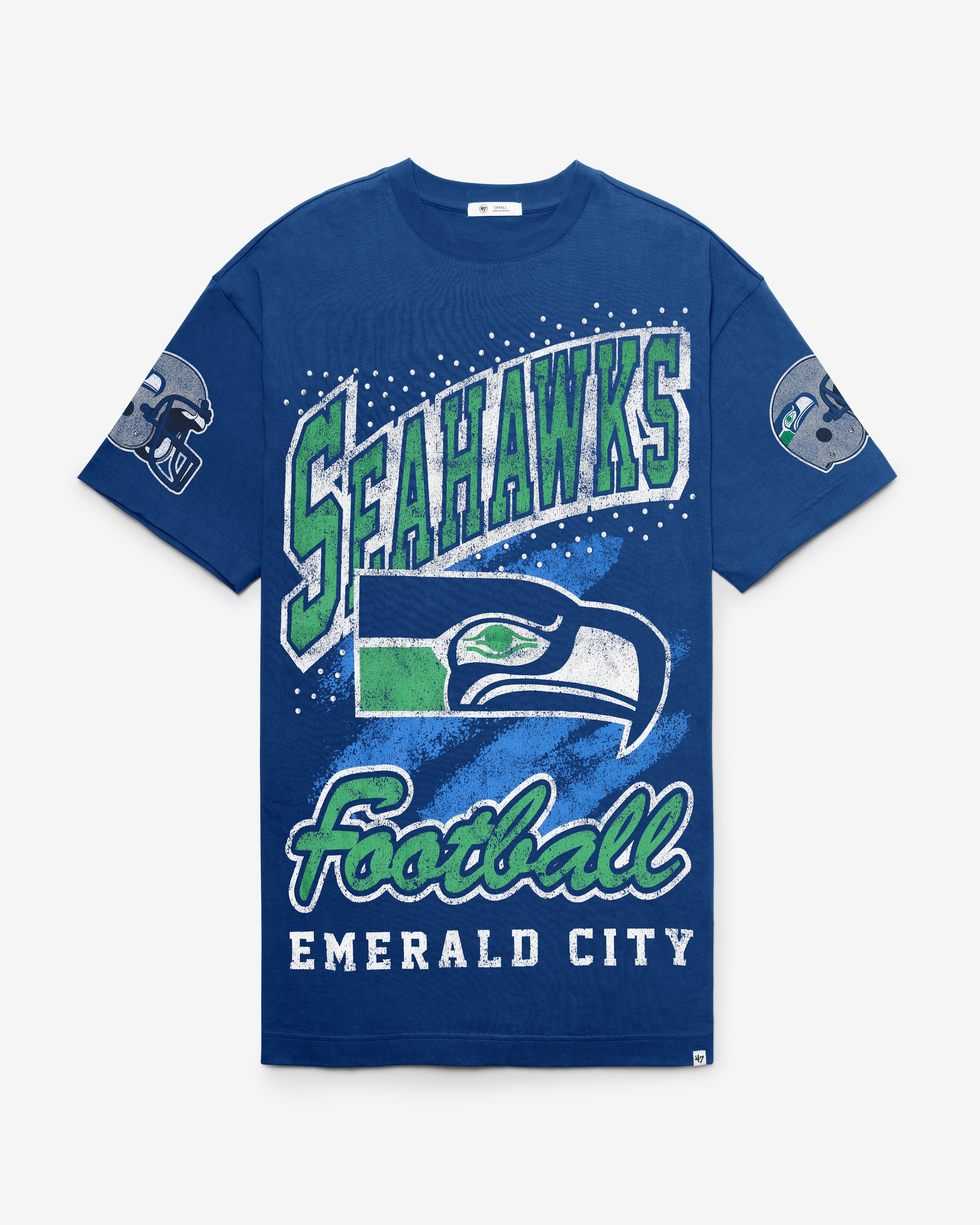 47-foundation-seattle-seahawks-t-shirt-kleid-damen-royal image 1
