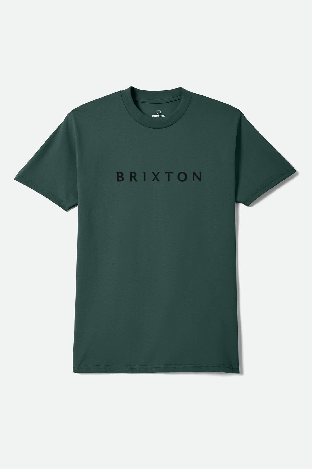 brixton-alpha-line-t-shirt-forest-green-baumwolle image 1