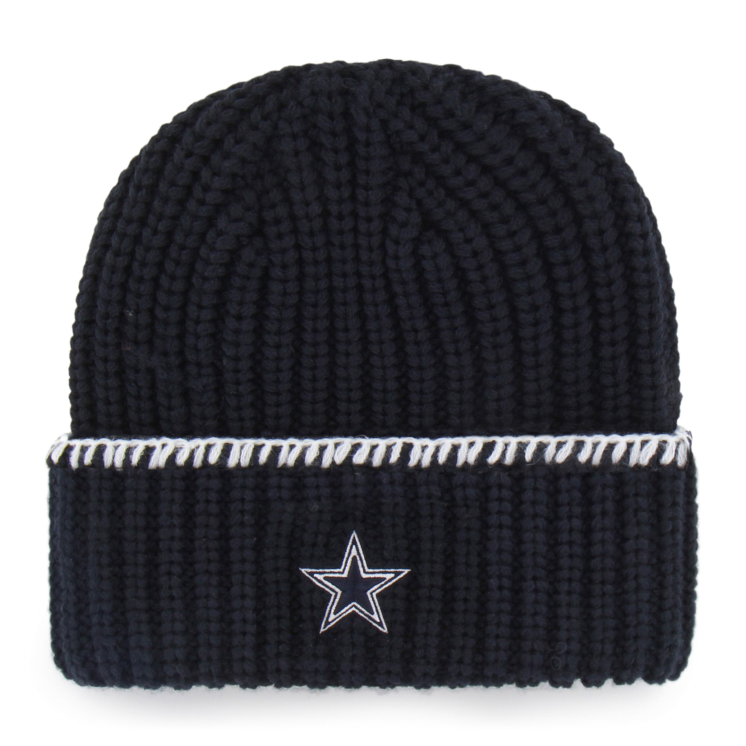 47-dallas-cowboys-blanket-stitch-beanie-navy-damen image 2