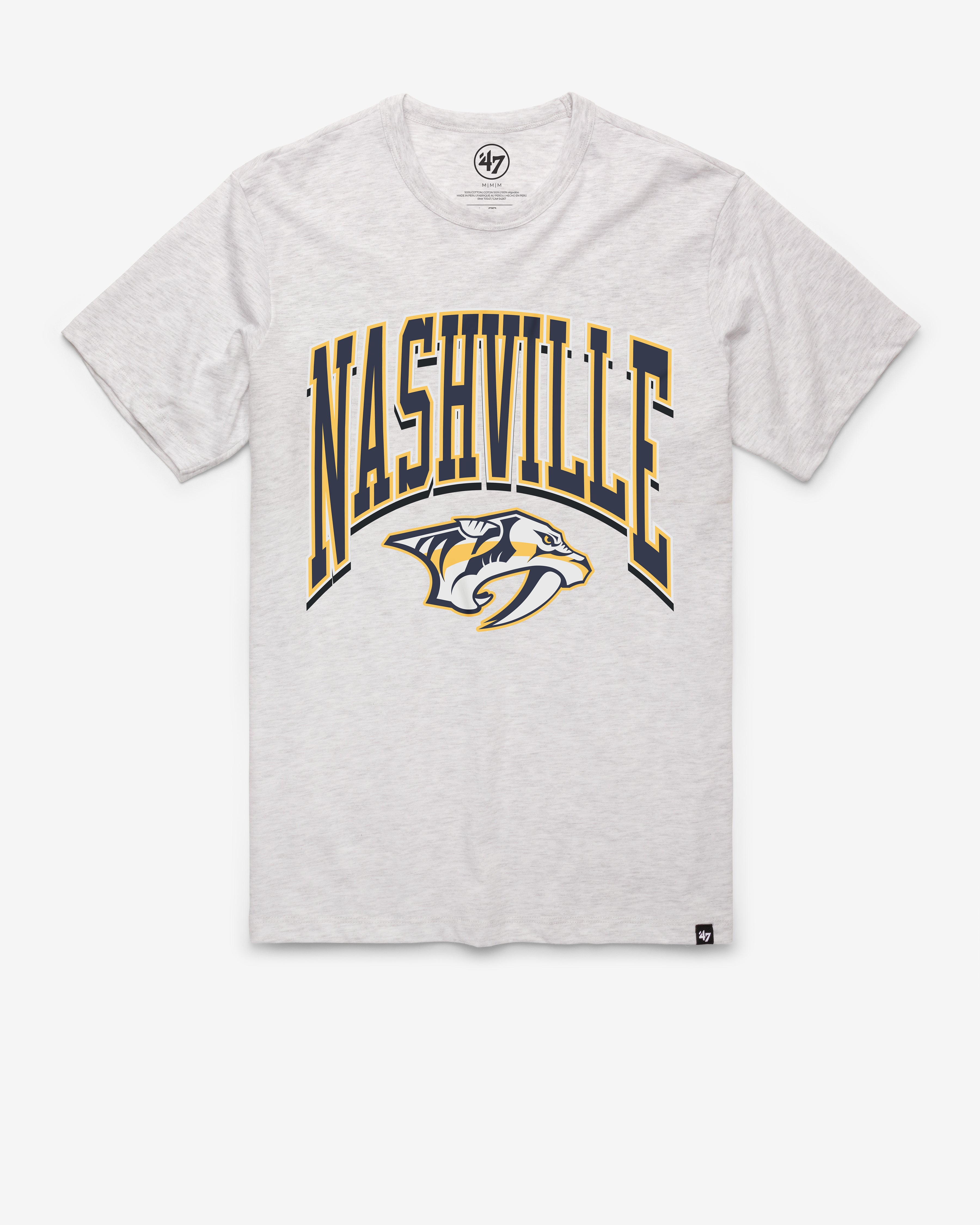 47-franklin-nashville-predators-t-shirt-relay-grey-vintage image 1